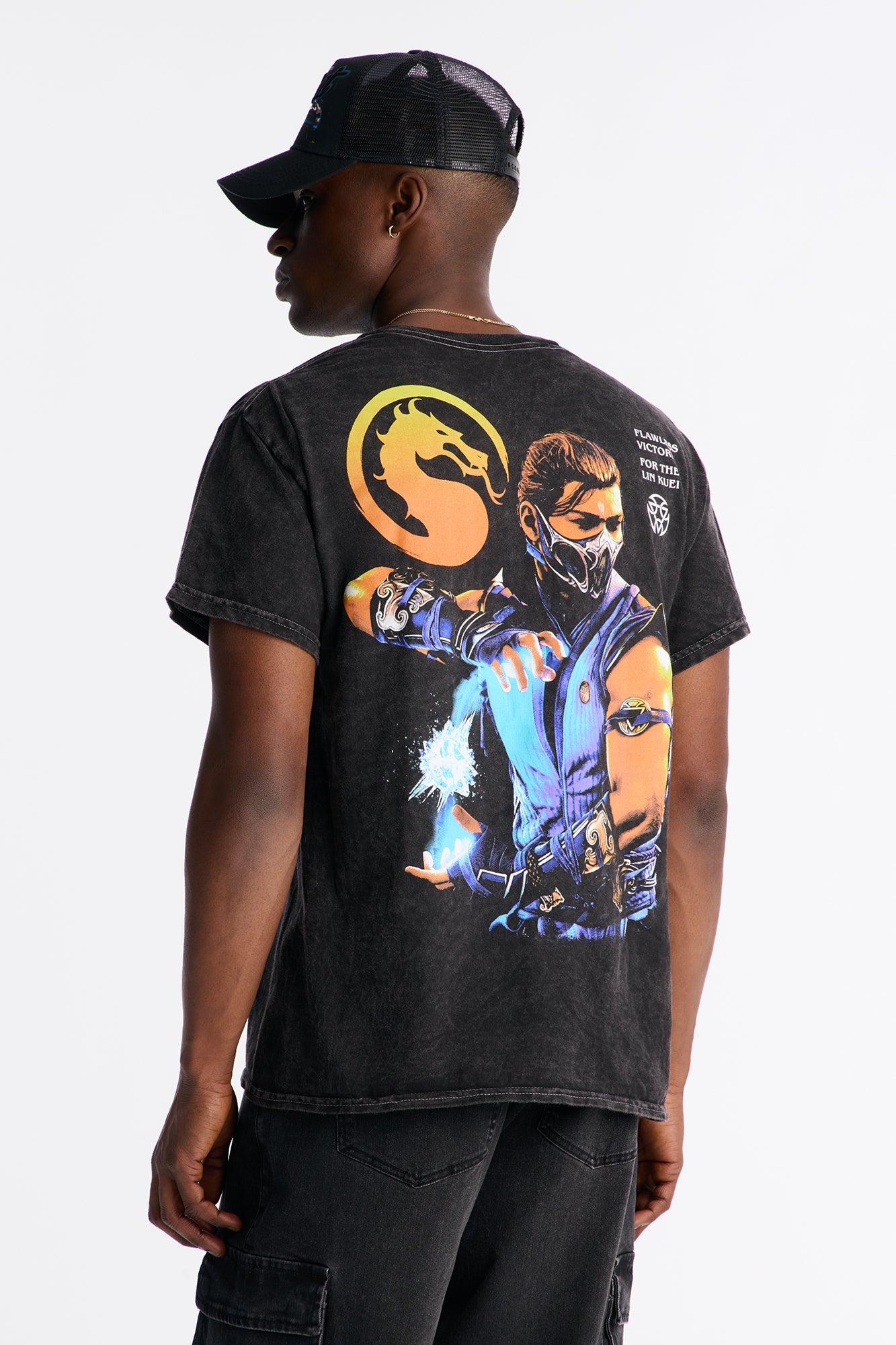 Mortal Kombat Sub Zero Flawless Victory Short Sleeve Tee - Black