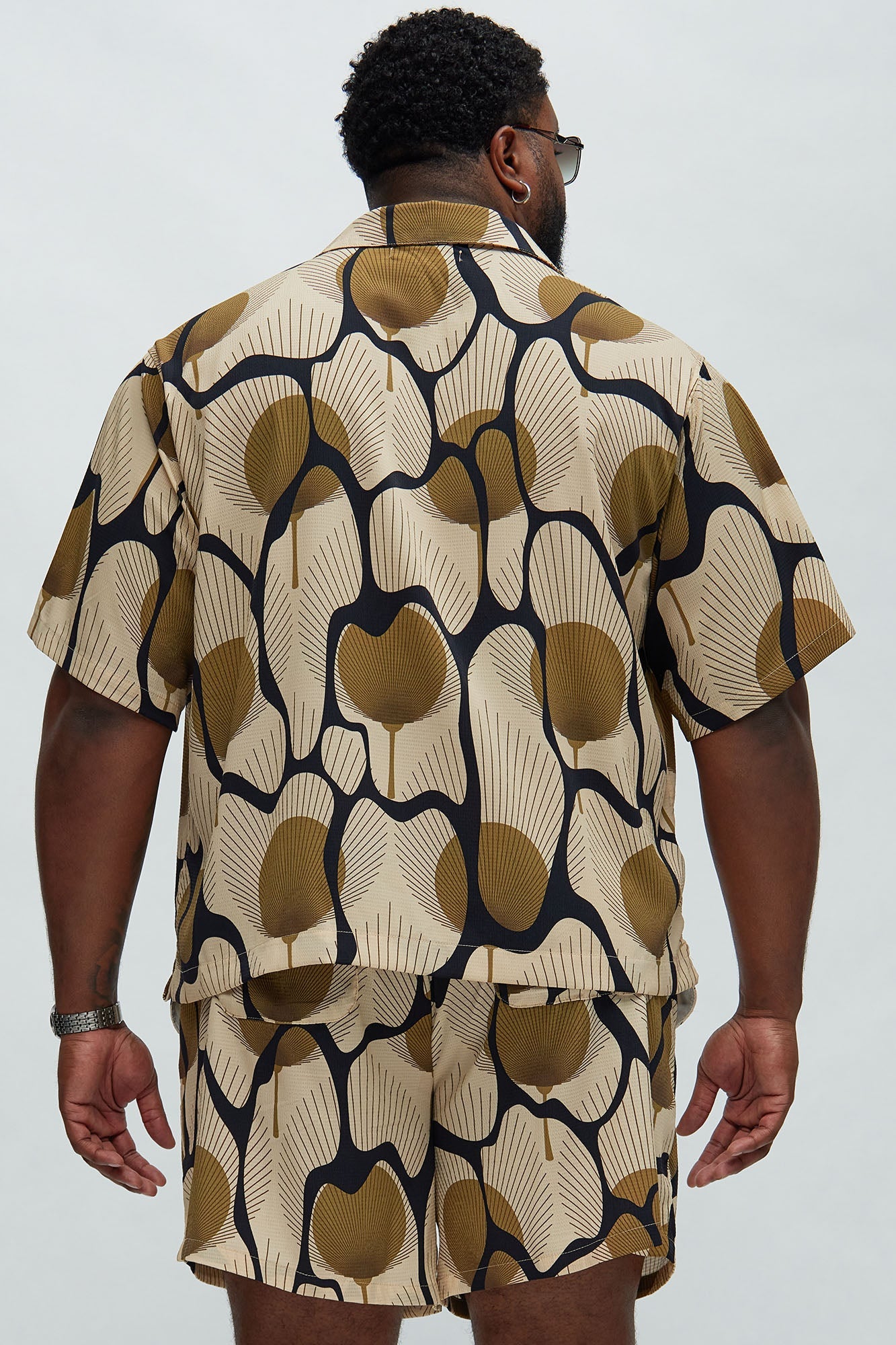 Sahara Textured Shirt - Tan/Multi