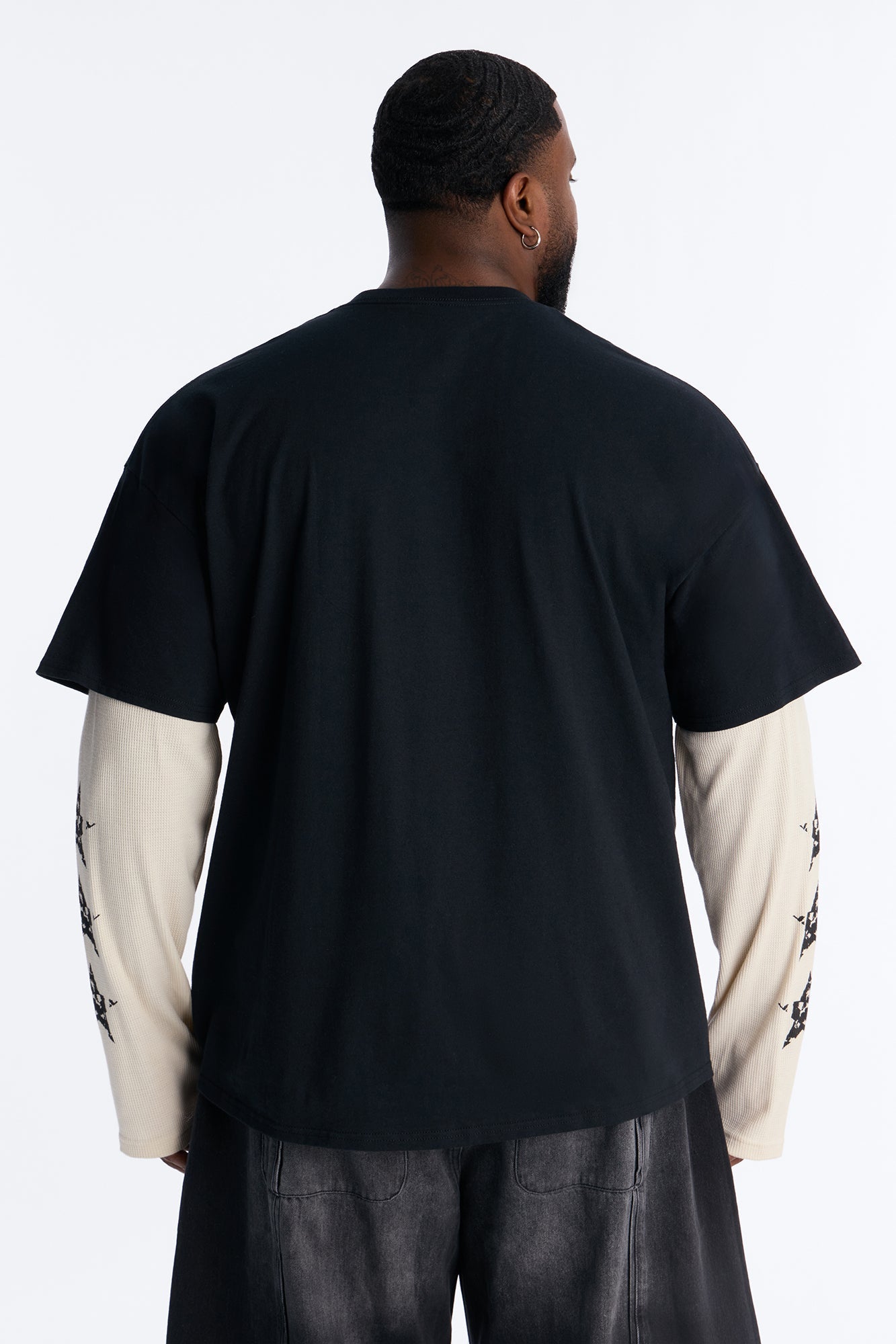 Lovesick 2fer Long Sleeve Tee - Black