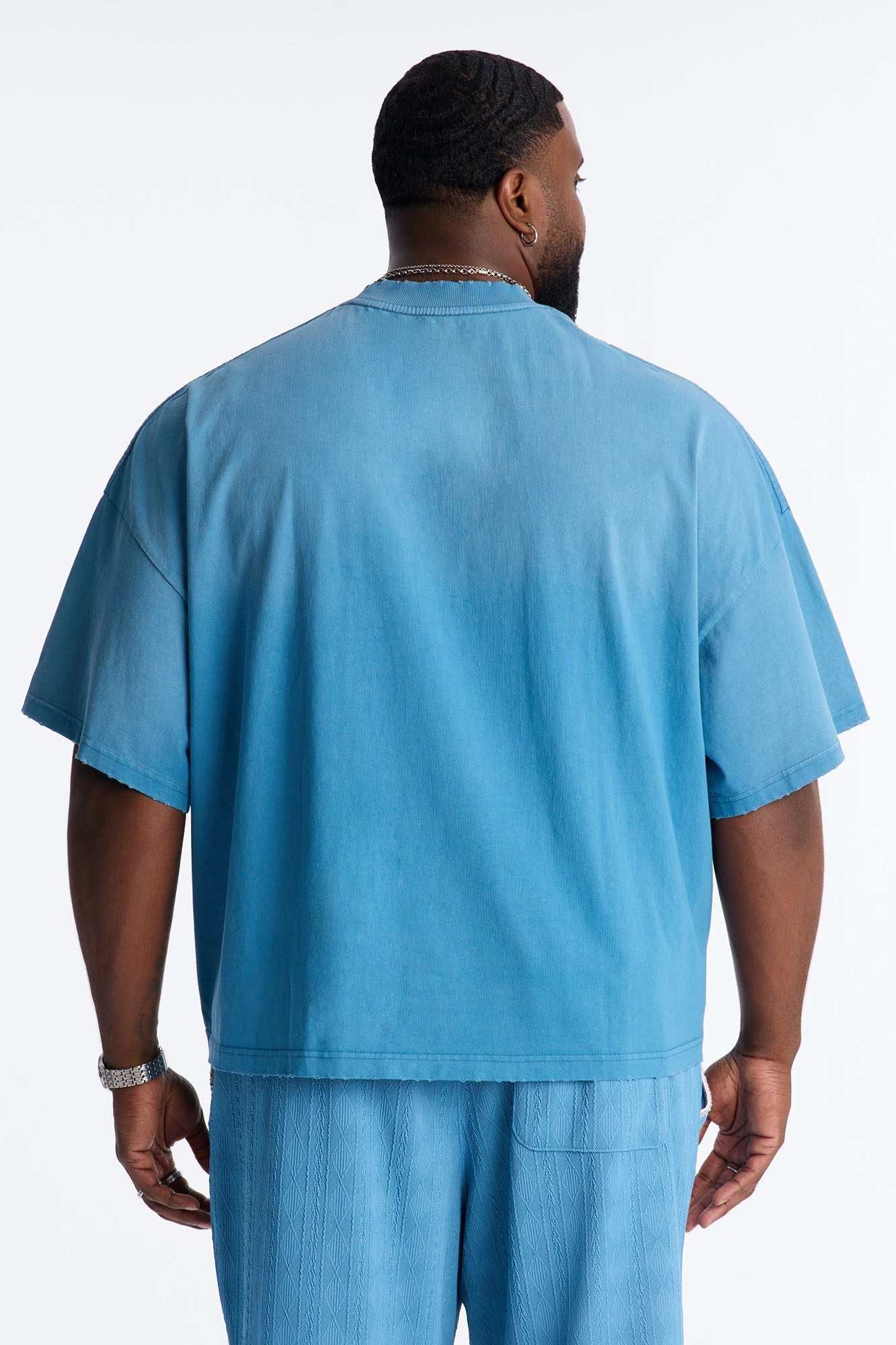 Boxy Studio Tee - Blue