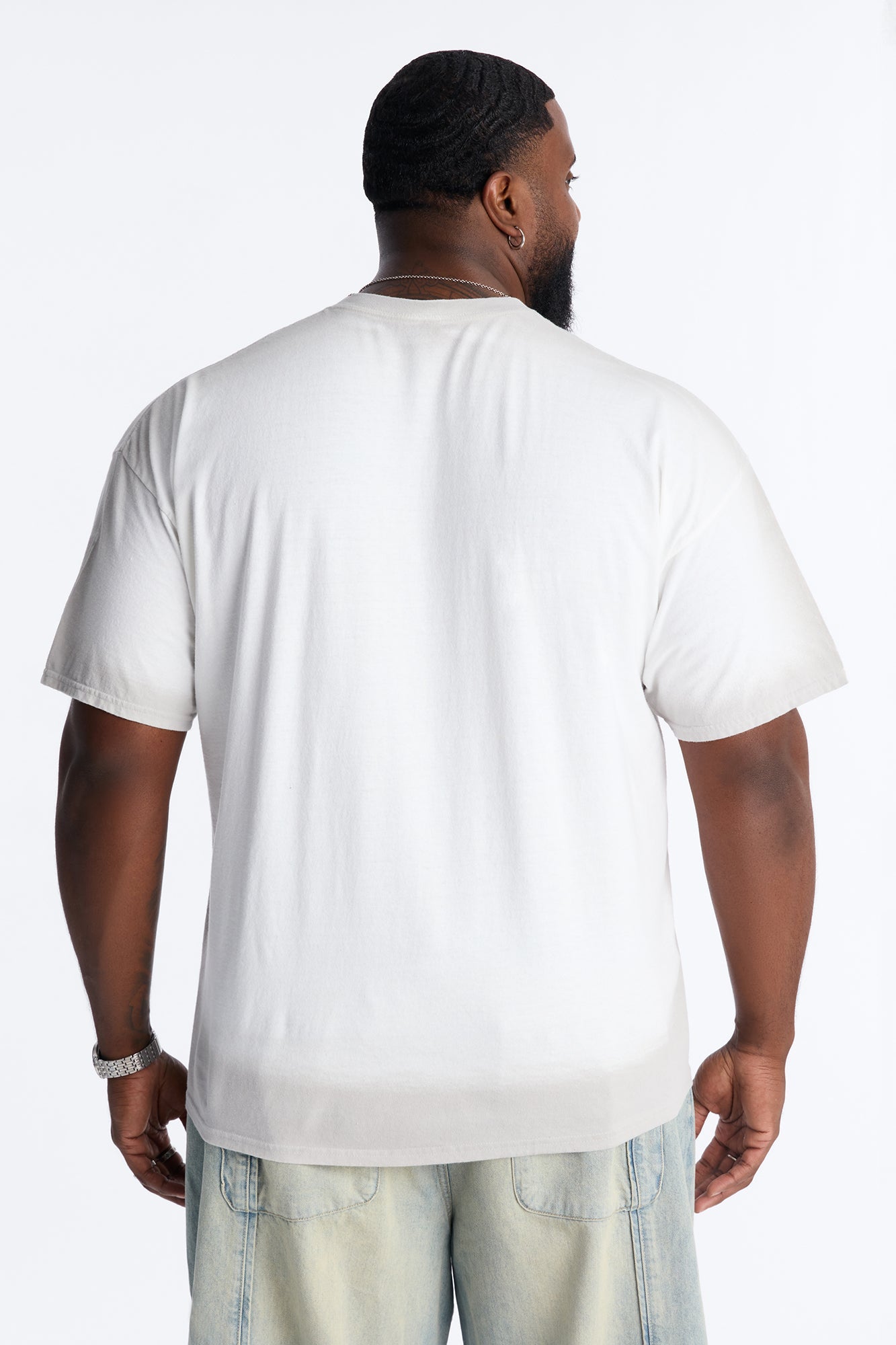 Divine Chaos Oversized Short Sleeve Tee - White