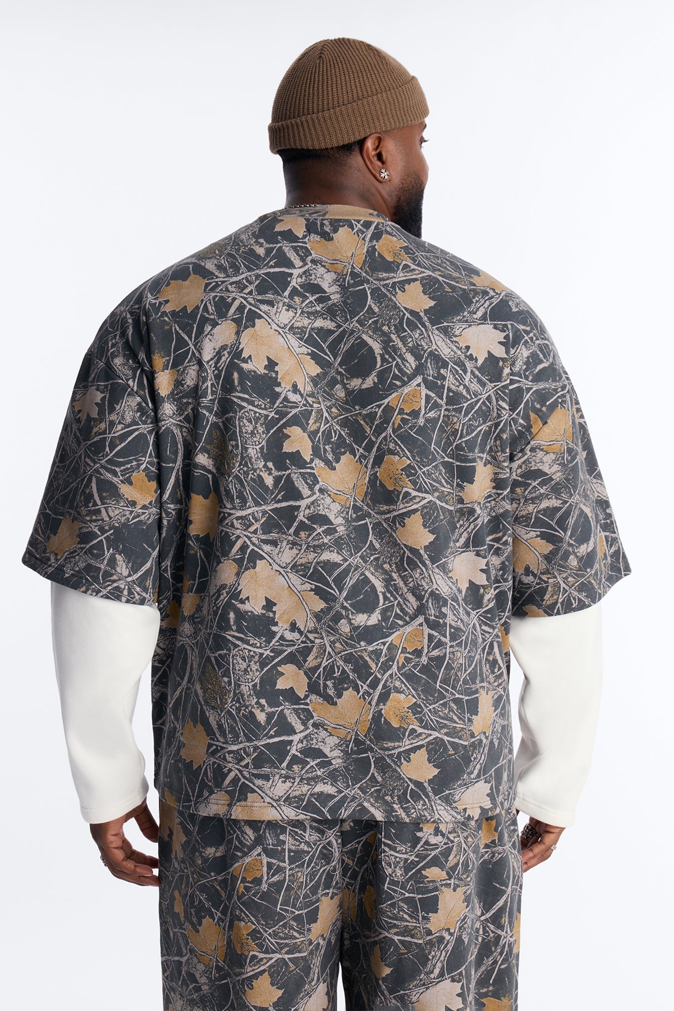Fearless Camo Twofer Sweatshirt - Camouflage