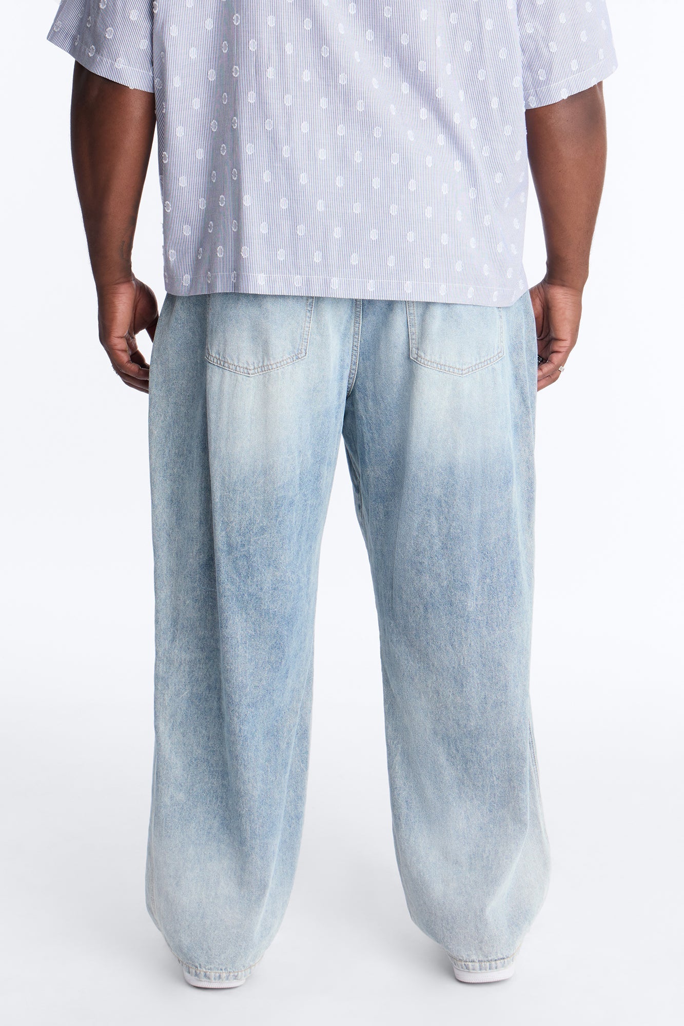 Baggy Decon Structured Jean - Light Blue Wash