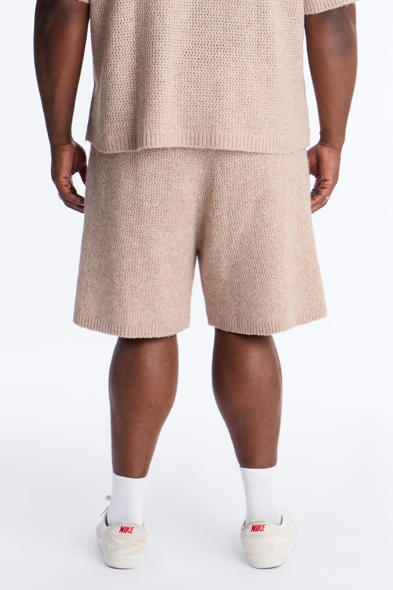 Relaxed Venice Sweater Short - Stone