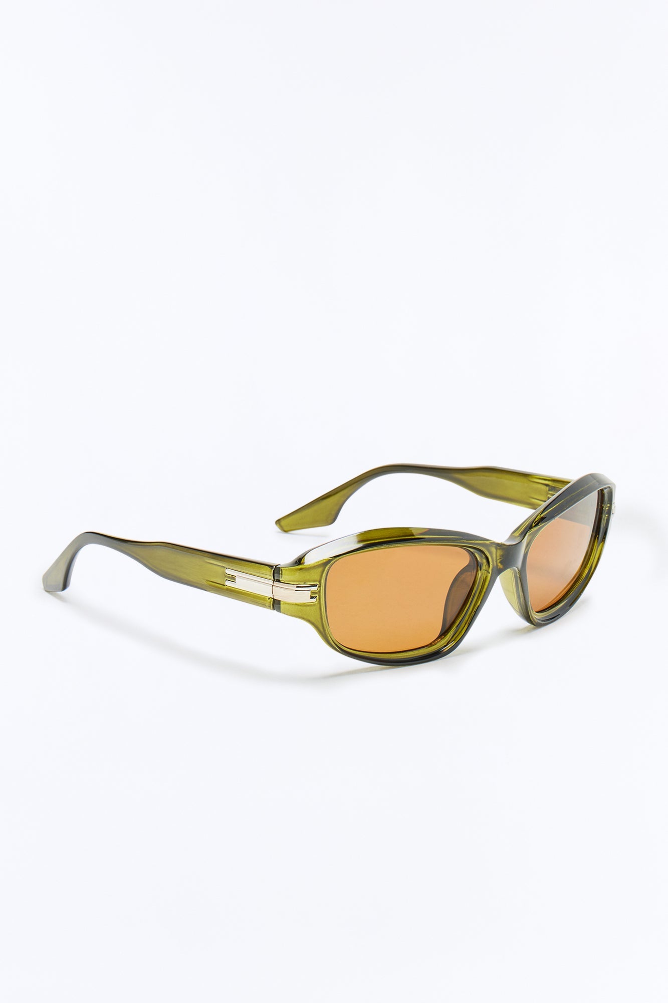 Acid Glow Flux Sunglasses - Olive