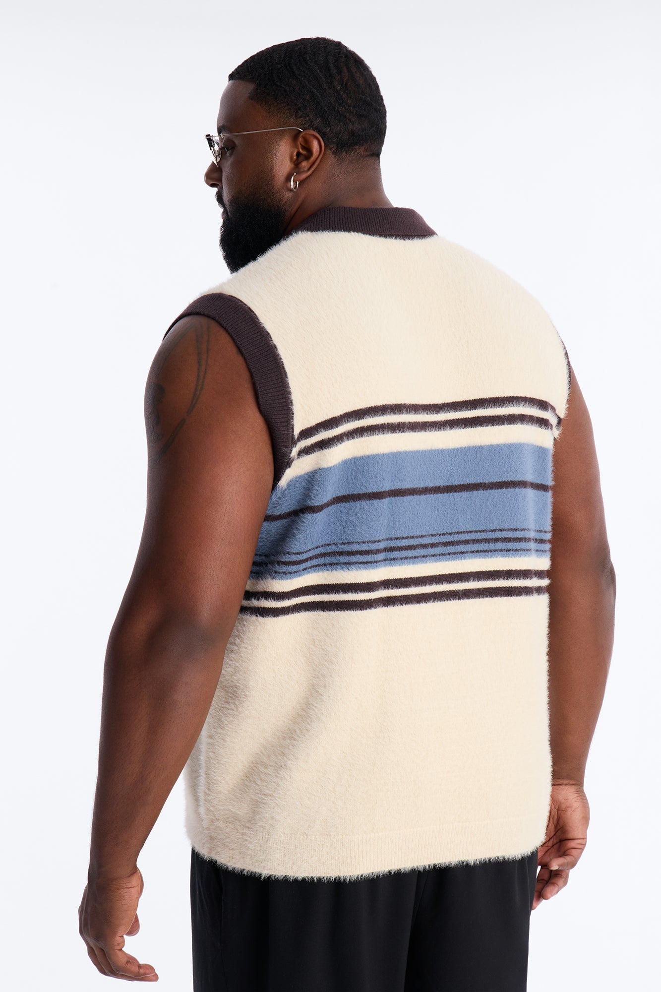Summit Fuzzy Sweater Vest - Cream