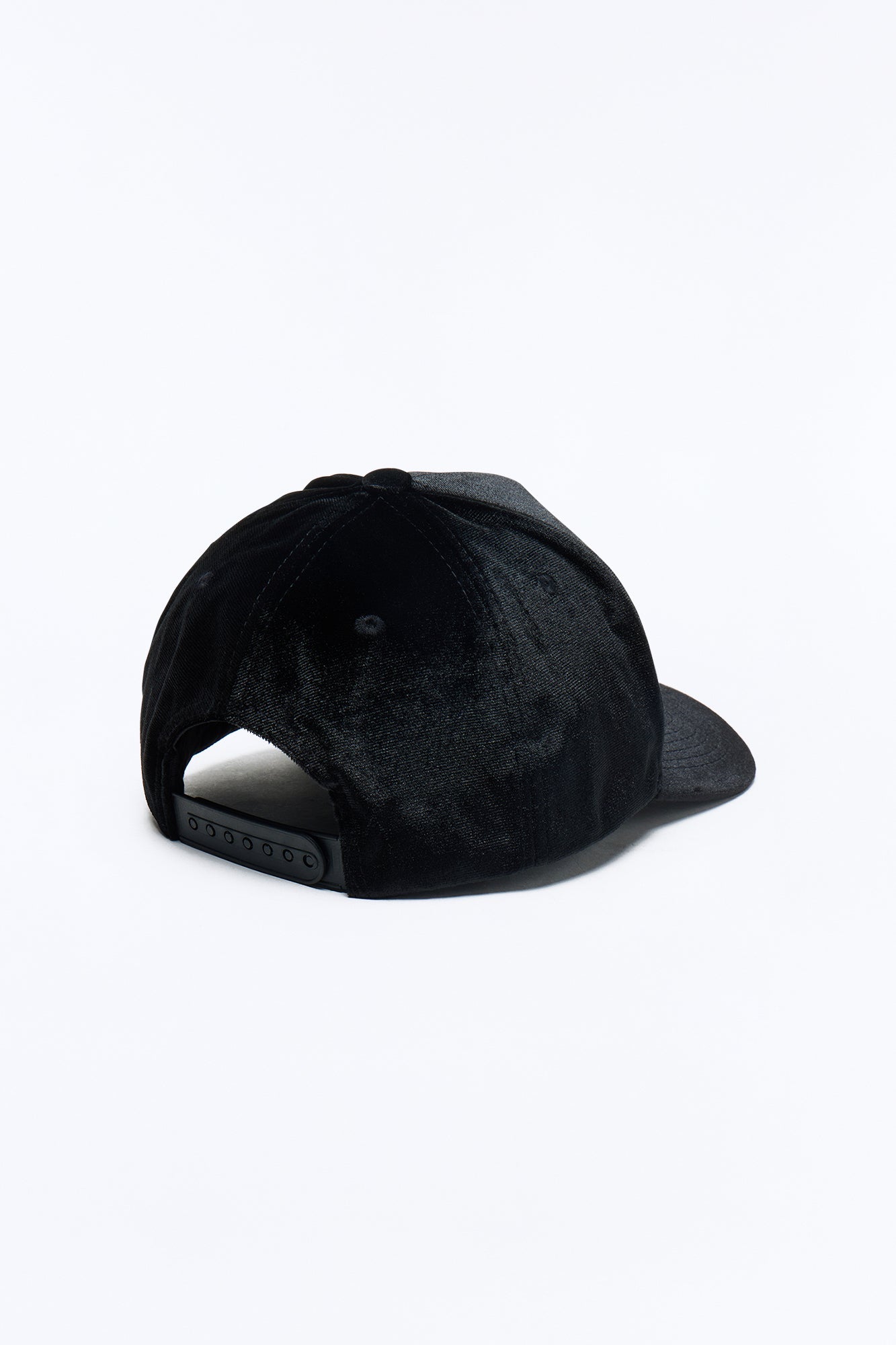 Love Song Structured Velvet Snapback Hat - Black