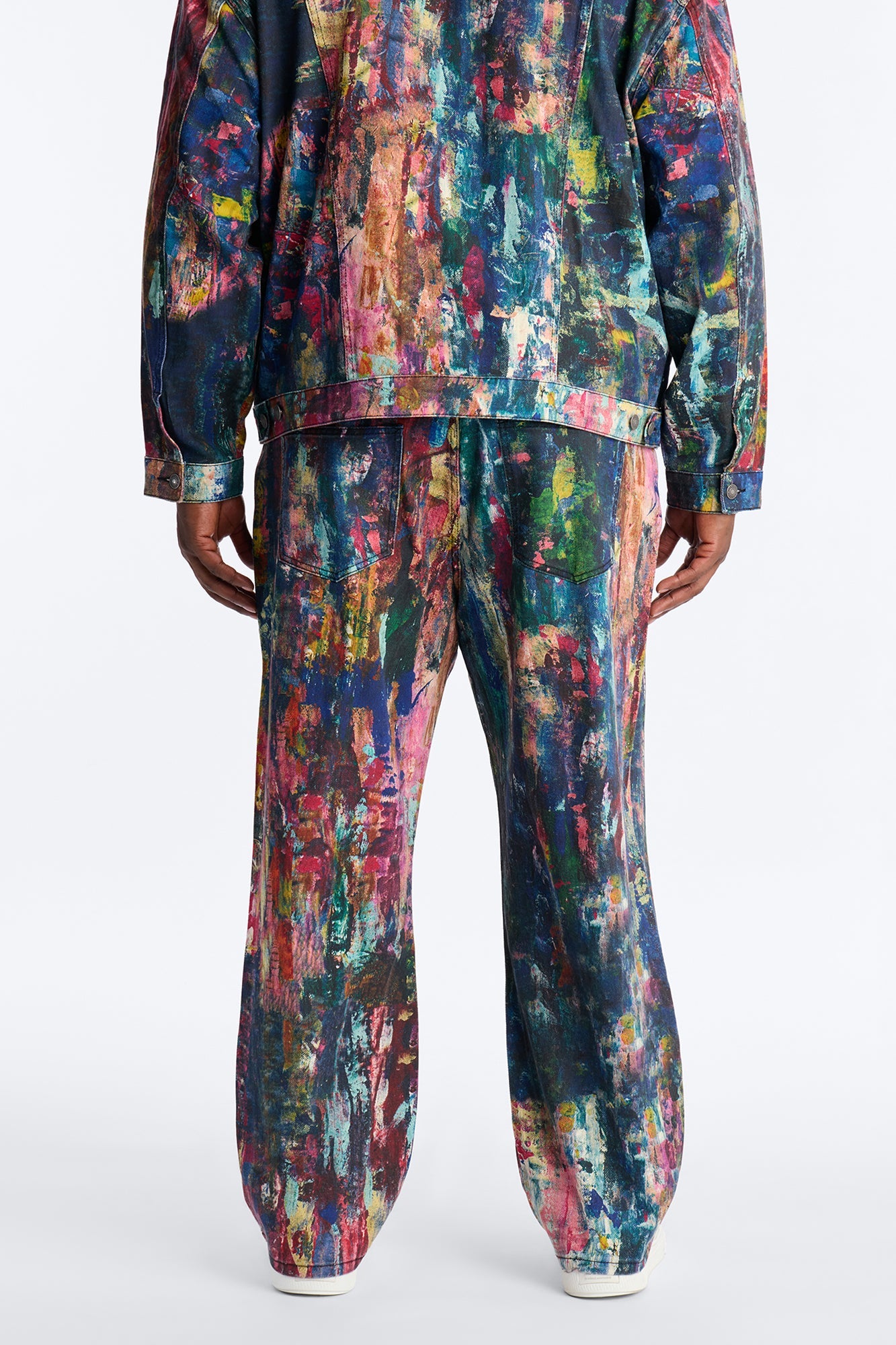 Baggy On The Gogh Painted Jean - Multi Color