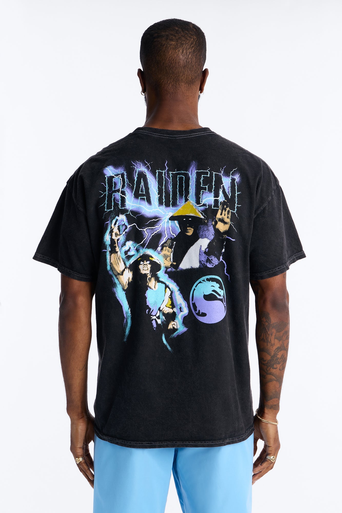 Heavenly Thunder Short Sleeve Tee - Black
