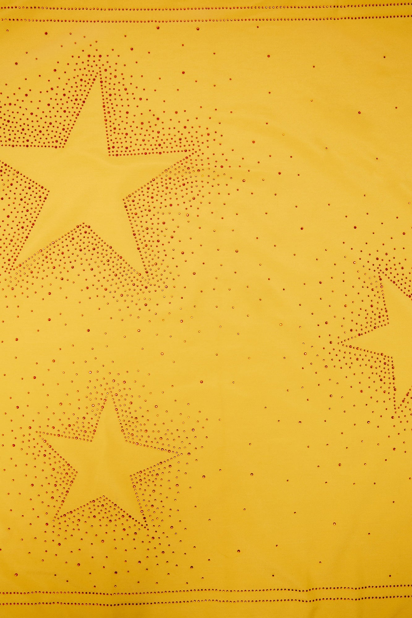 Rhinestone Star Graphic Large Bandana - Yellow