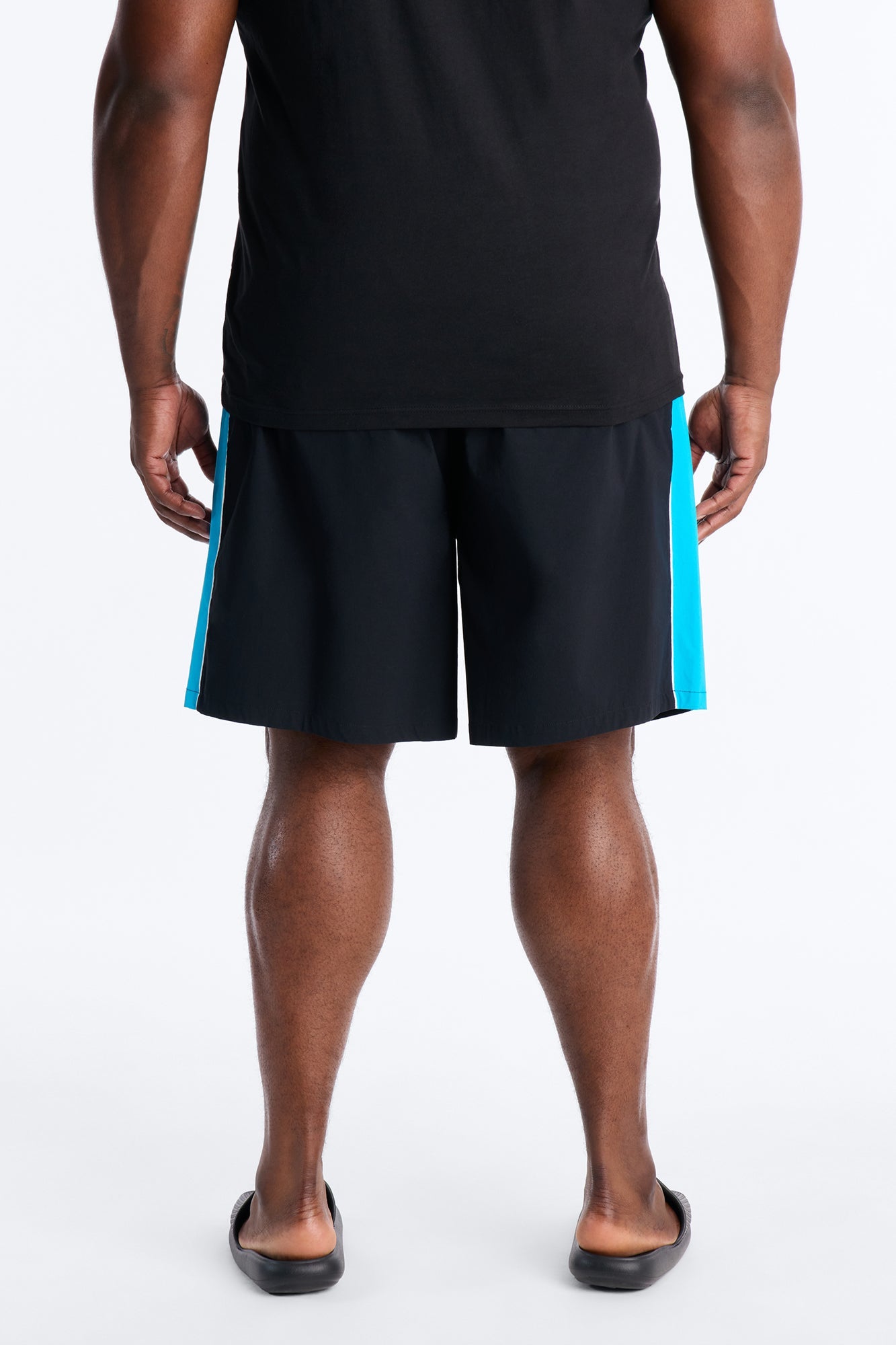 Everyday Stretch Paneled Boardshorts 9″ - Black/Blue