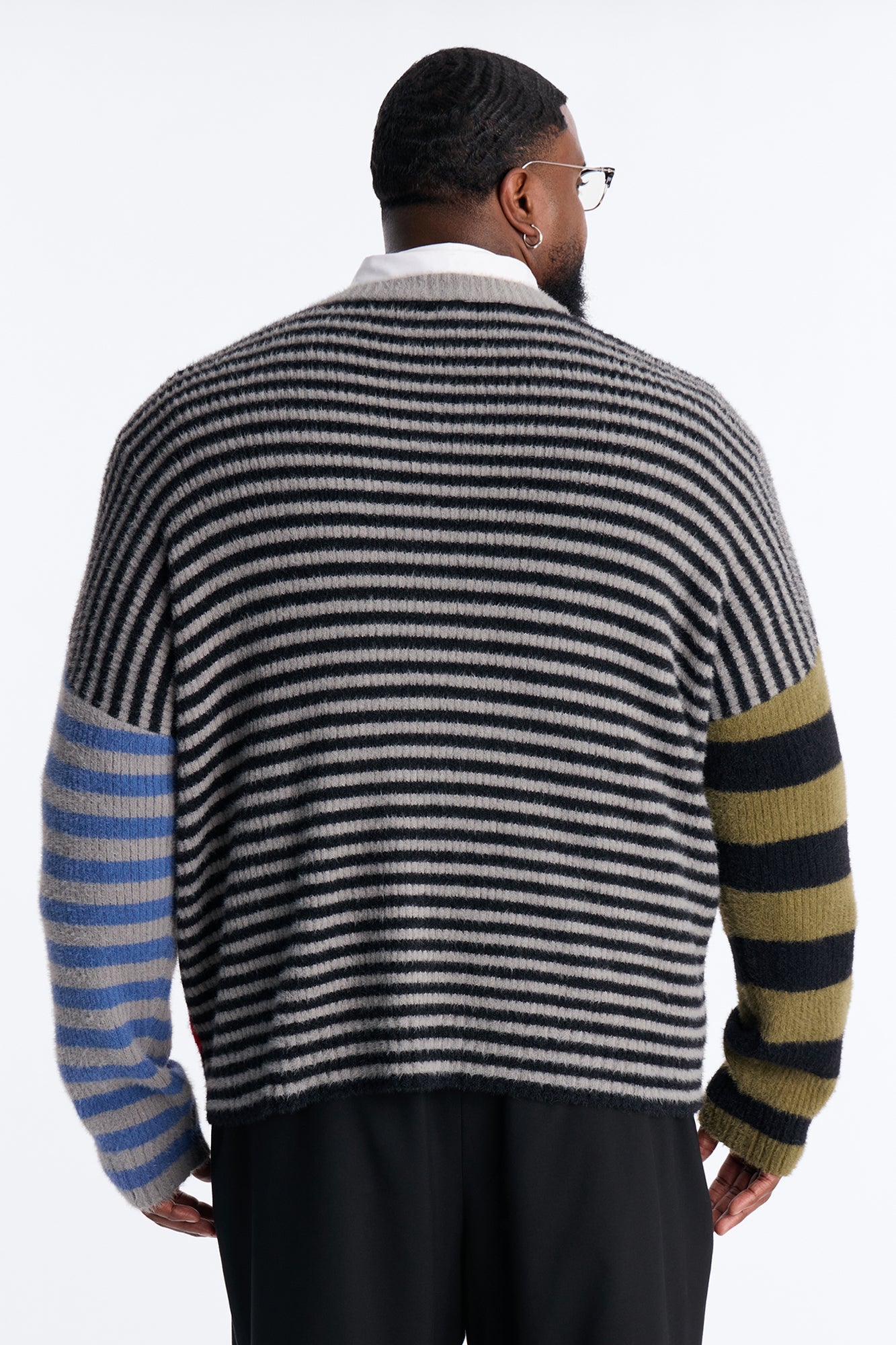 Wild Thing Stripe Knit Cardigan Sweater - Multi Color