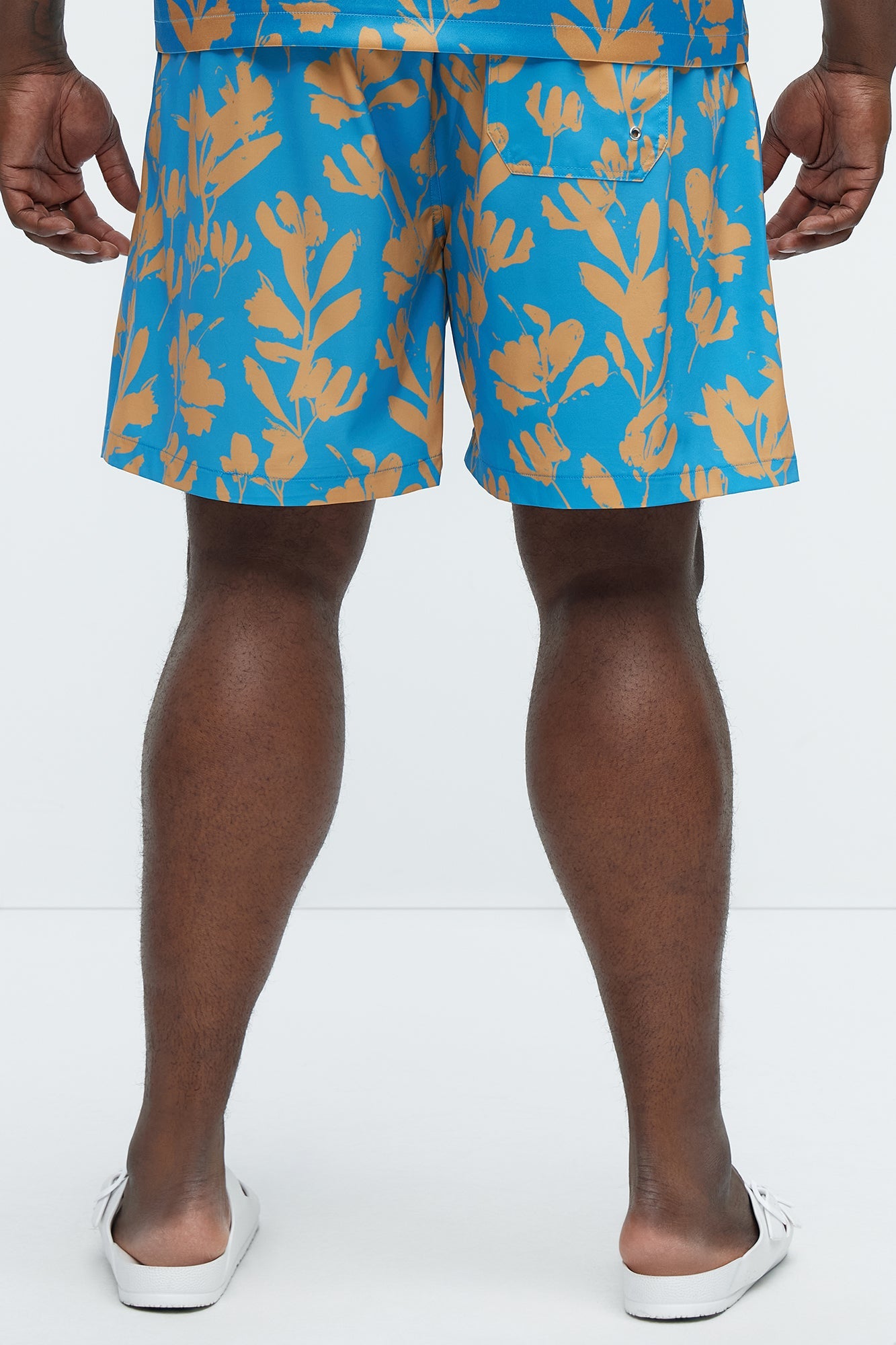 Bloom Off Swim Trunk - Blue/combo