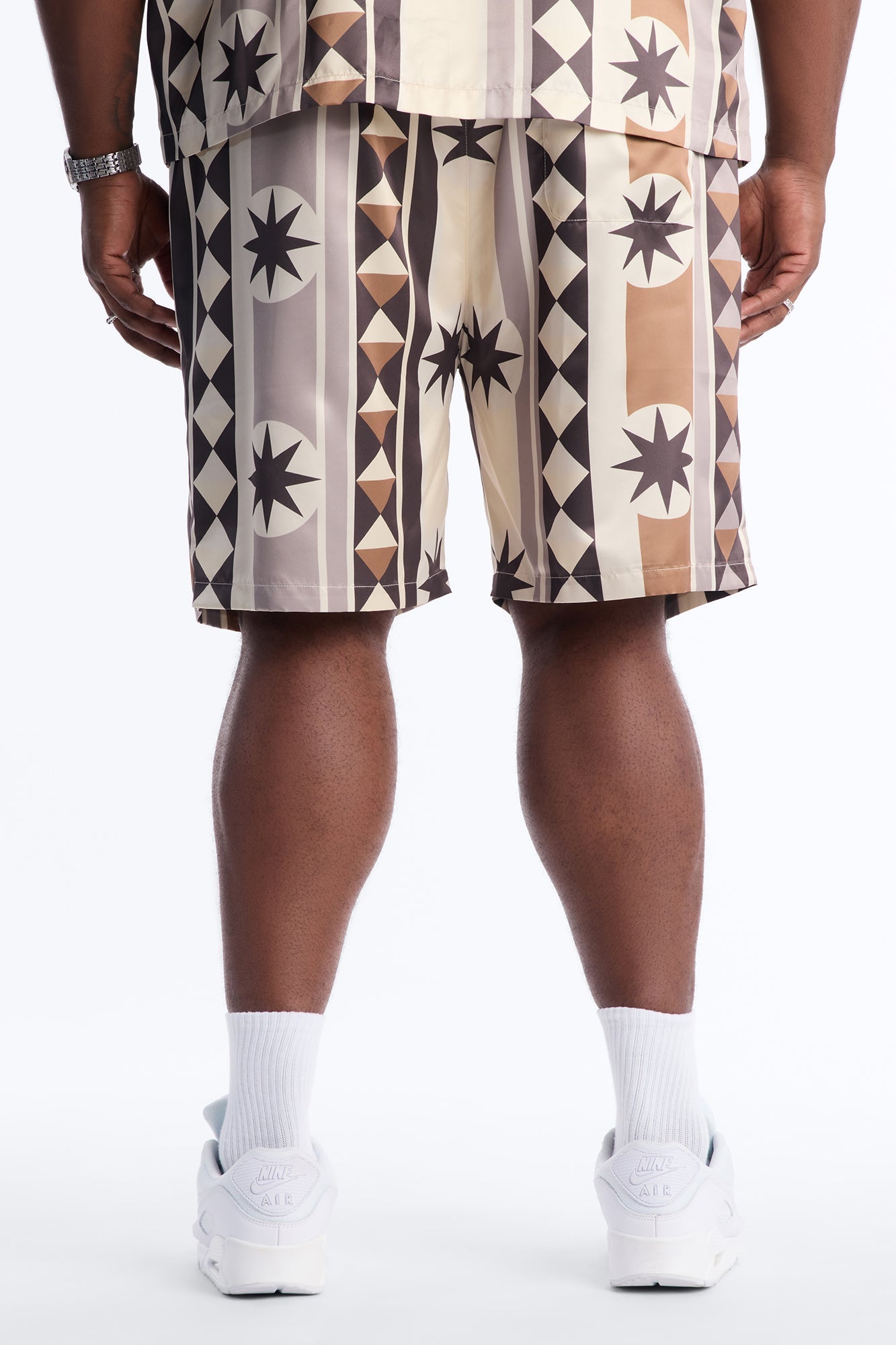 Toscana Geo Relaxed Short - Tan