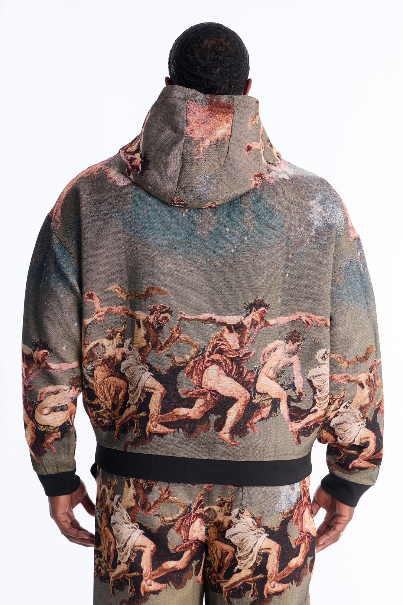 Snakes On The Plains Tapestry Oversized Hoodie - Multi Color