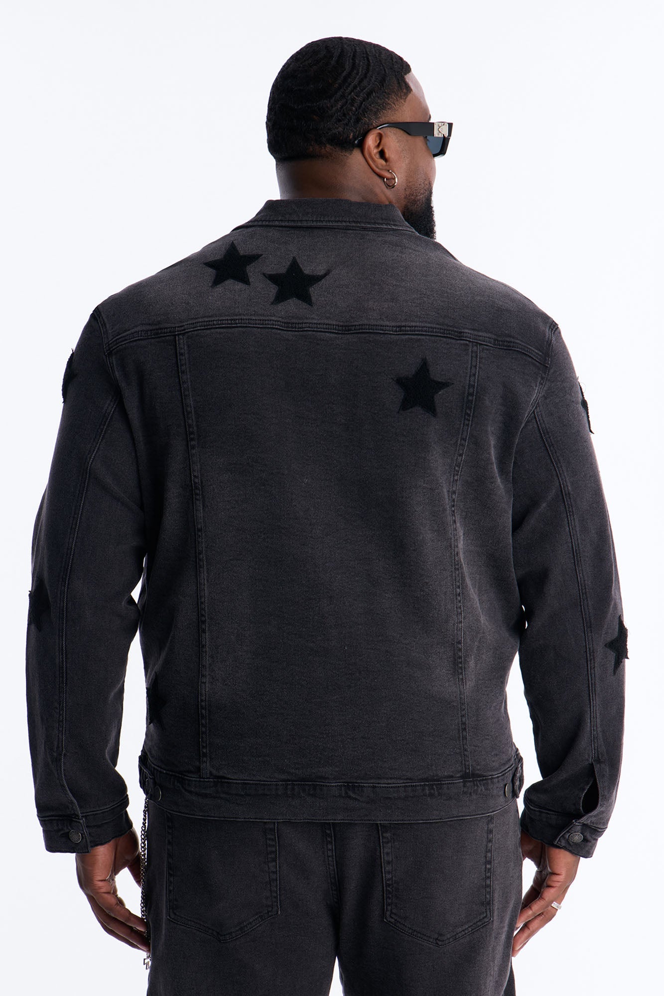 Stellar Denim Trucker Jacket - Black Wash