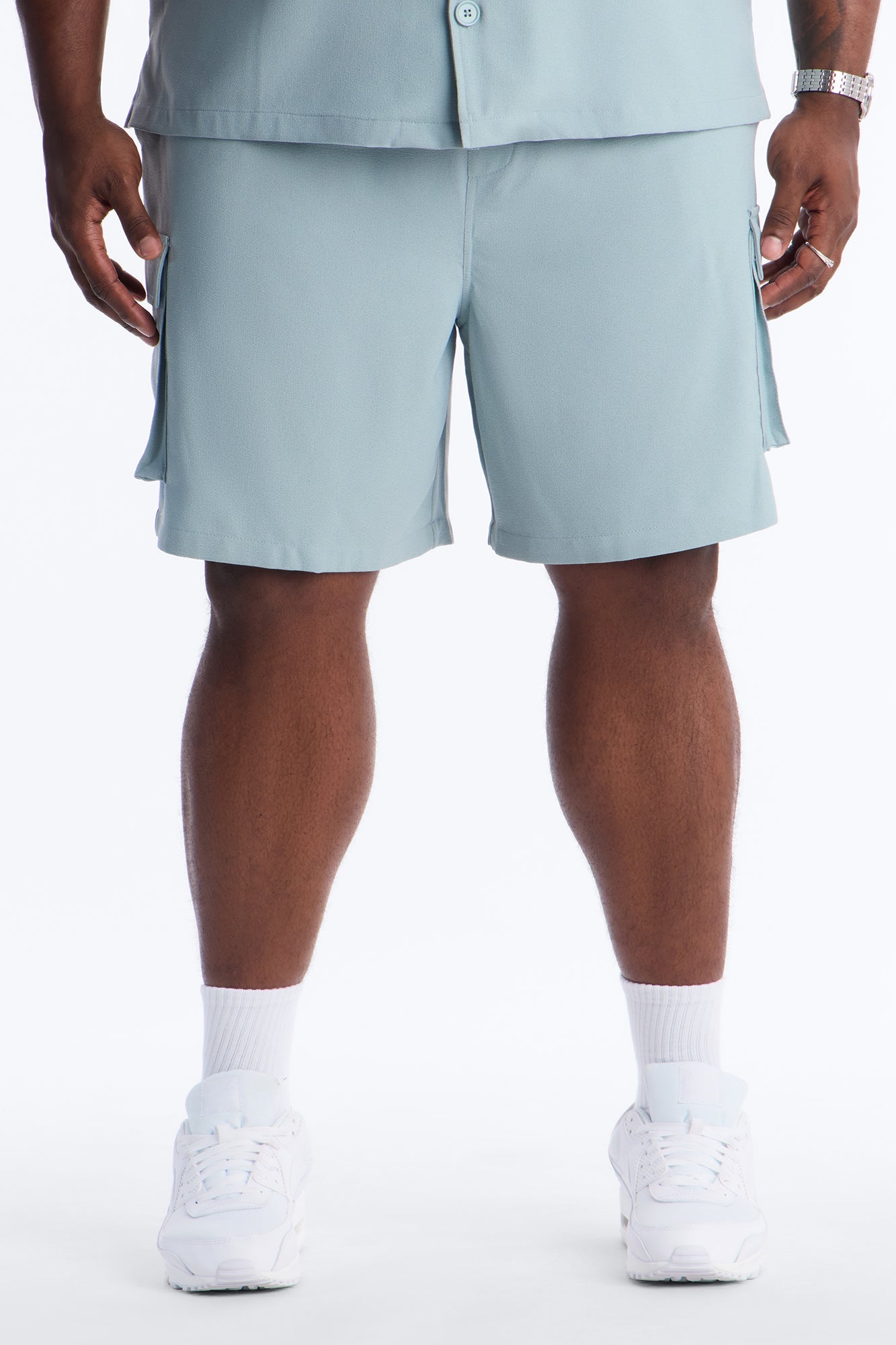 Golden Hour Relaxed Cargo Short - Slate Grey