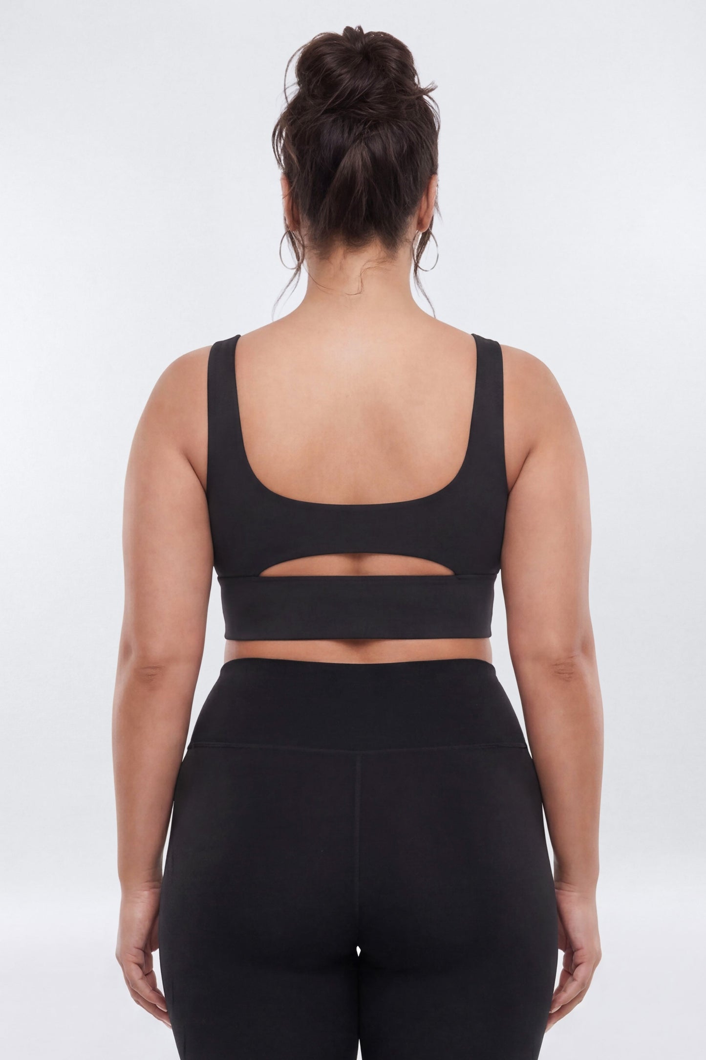 ButterSoft™ Cut Out Long Line Sports Bra - Black