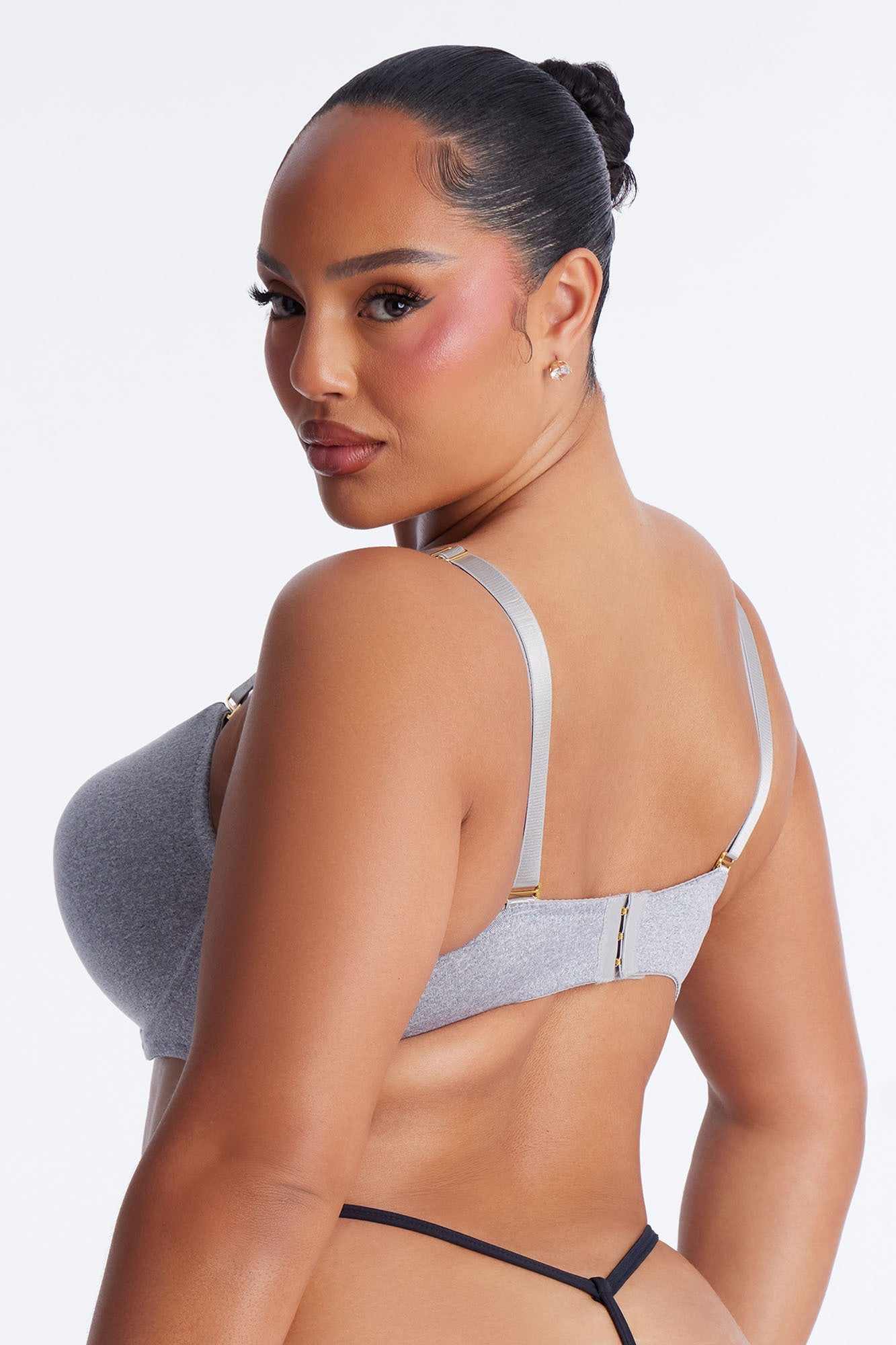 I Got You Push Up Tshirt Bra - Heather Grey