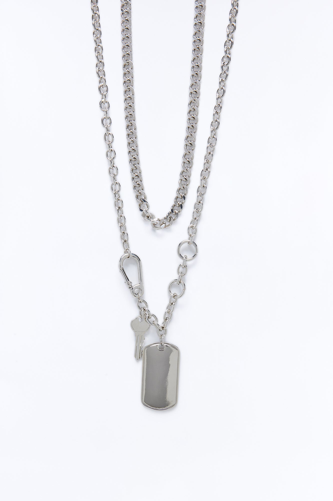 Vault Breaker Necklace Set - Silver