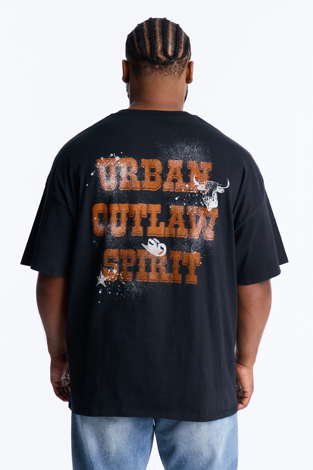 Savage Urban Outlaw Oversized Short Sleeve Tee - Black