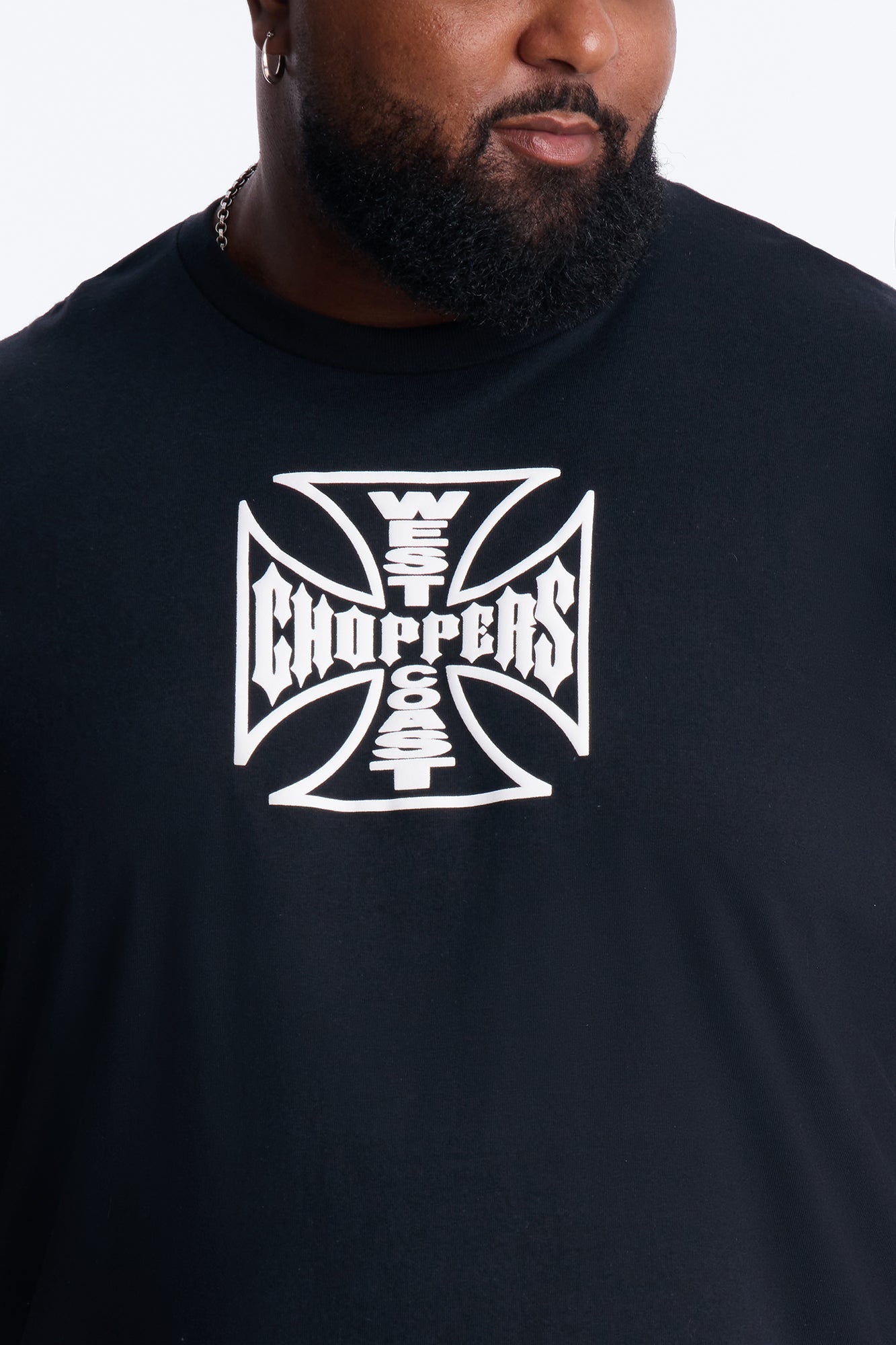 West Coast Choppers Icon Puff Print Short Sleeve Tee - Black