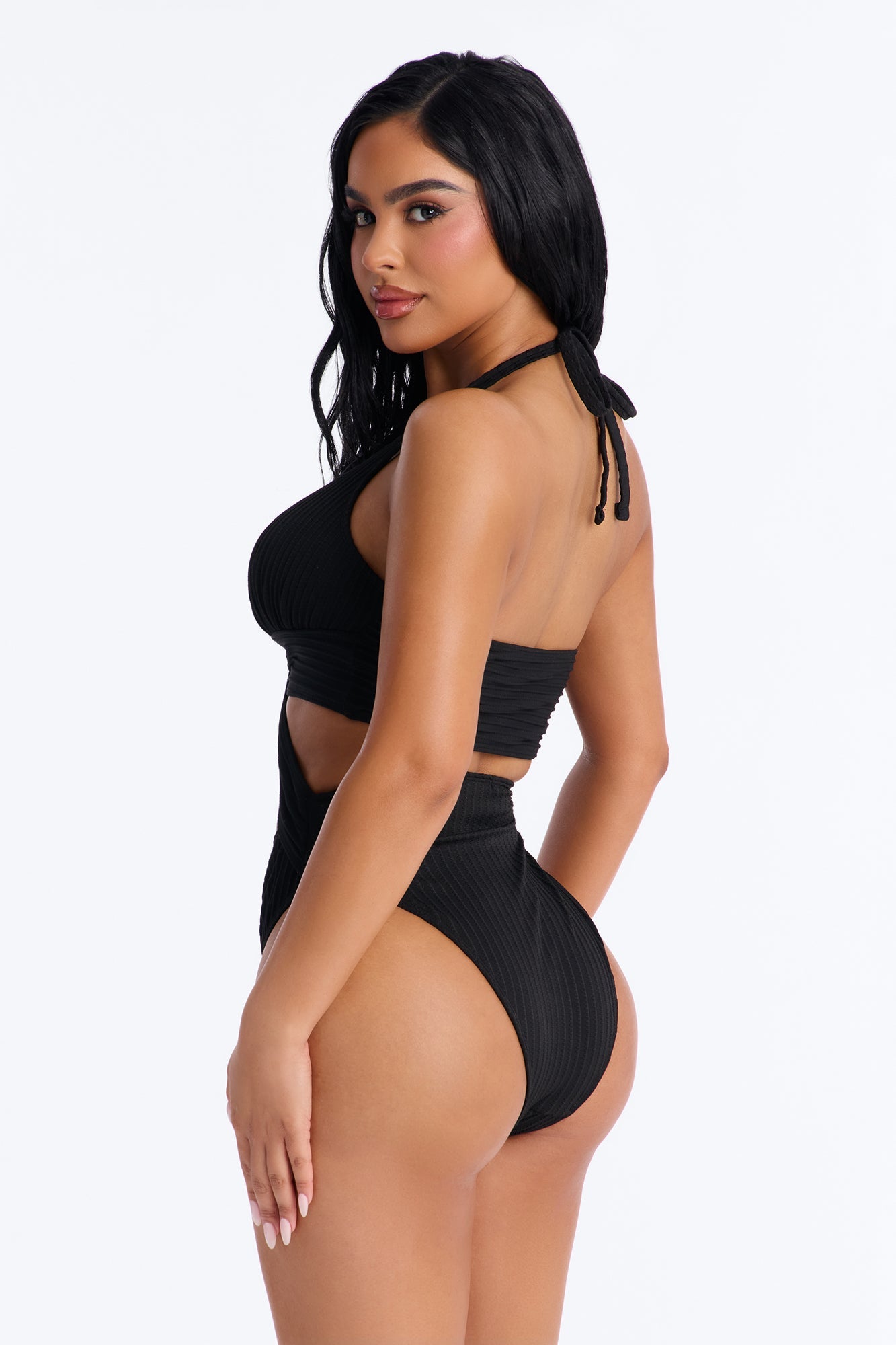 Sun Bum Cut Out O-Ring 1 Piece Swimsuit - Black Fashion Nova