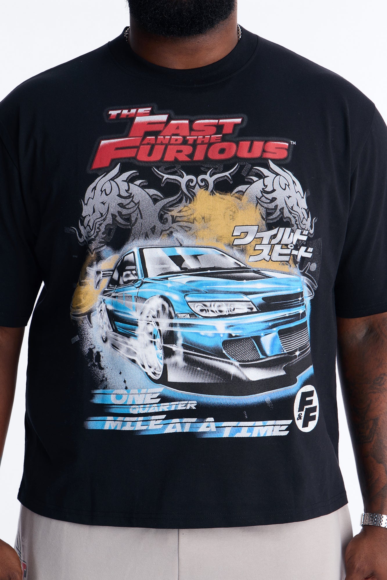 The Fast And Furious One Quarter Mile Short Sleeve Tee - Black