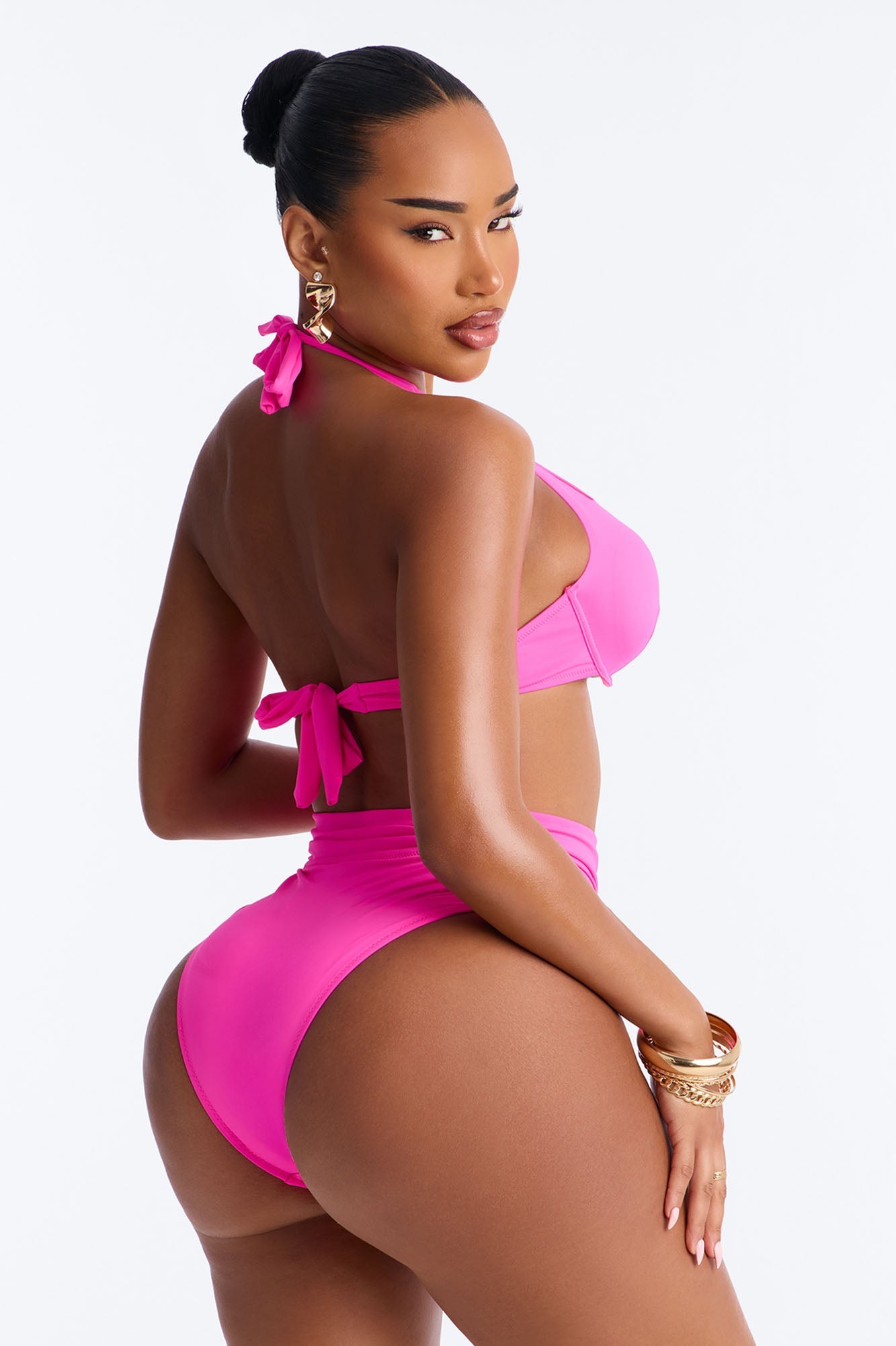 Margaritas At The Pool Hardware Underwire 2 Piece Bikini - Hot Pink Fashion Nova