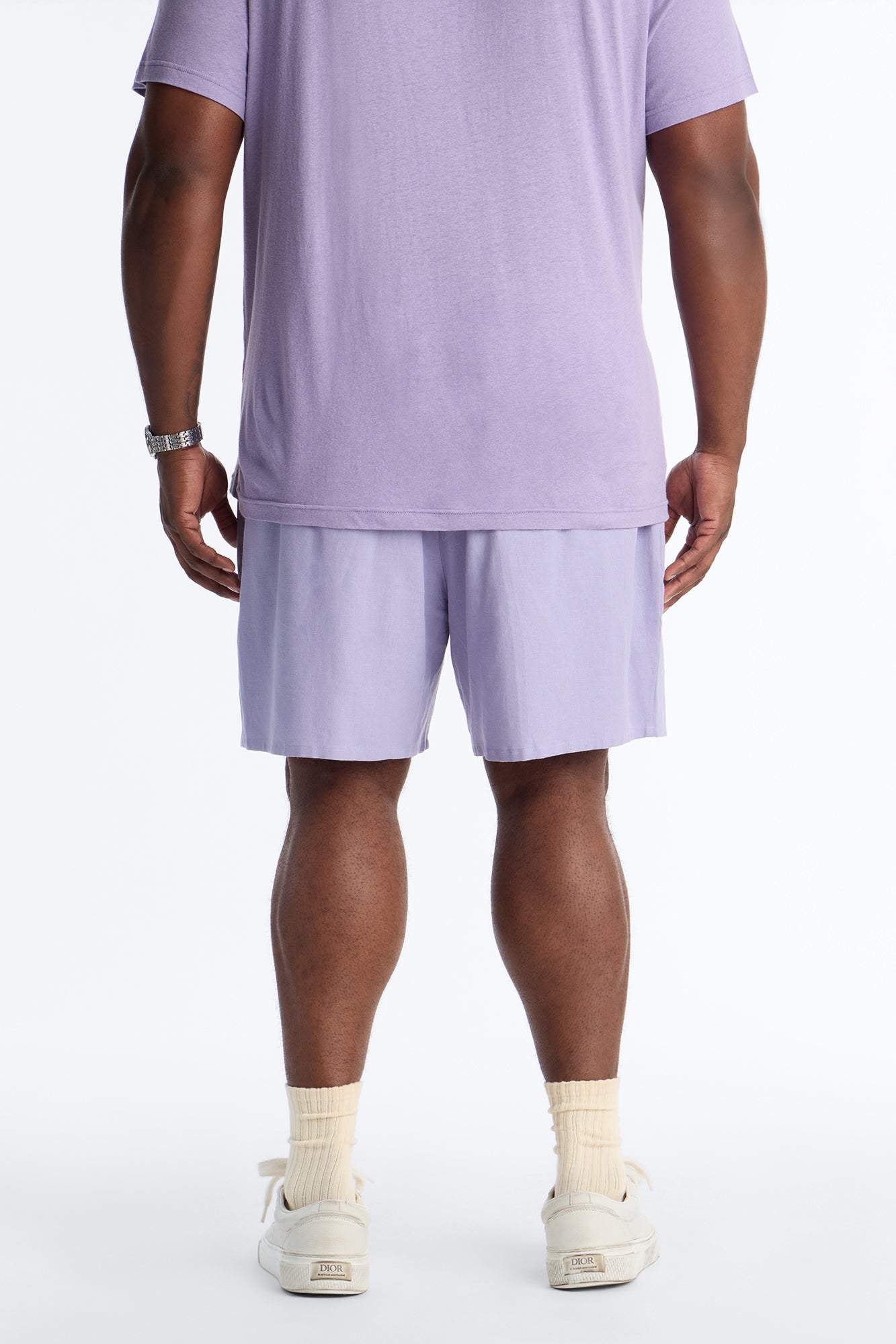 Bahamas Linen Slim Short - Lavender
