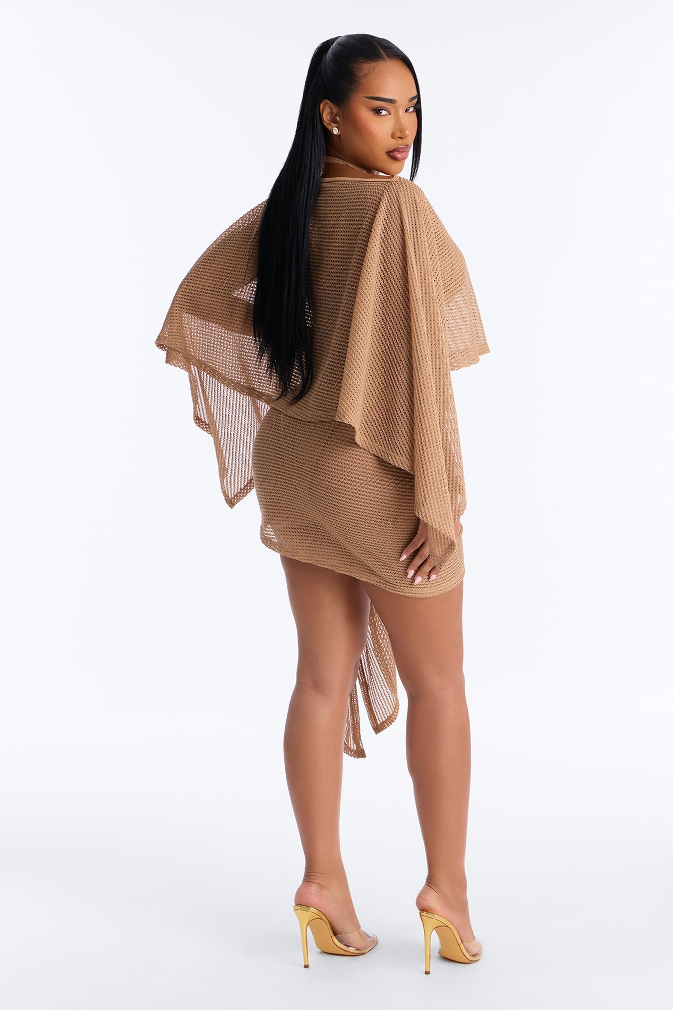 Waiting On You Bikini And Coverup Set - Cream NEWFASHIONEDGE