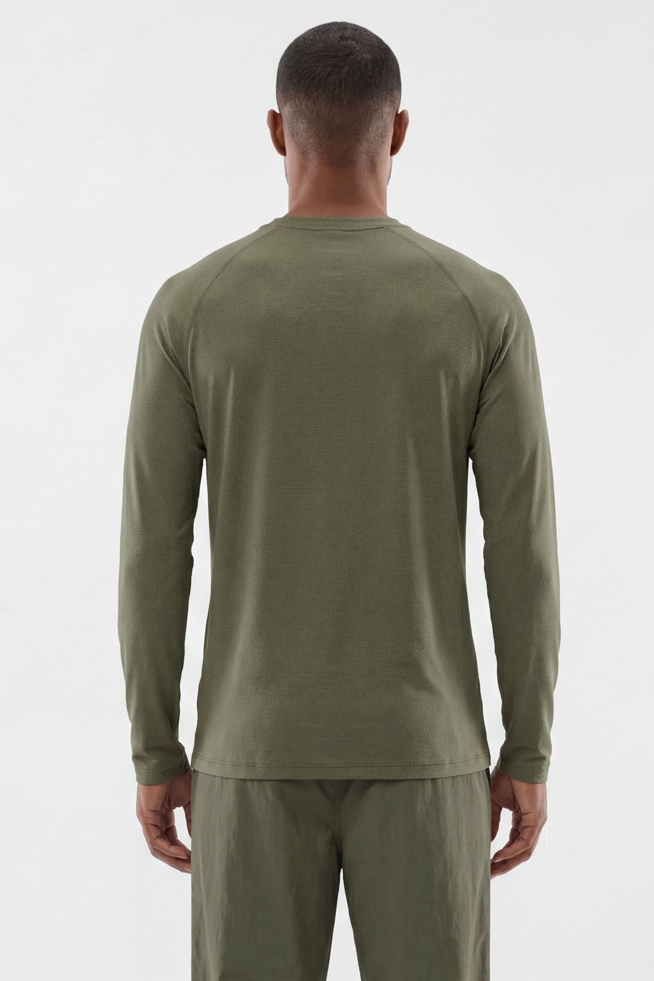 HexTech™ Long Sleeve Active Top - Moss