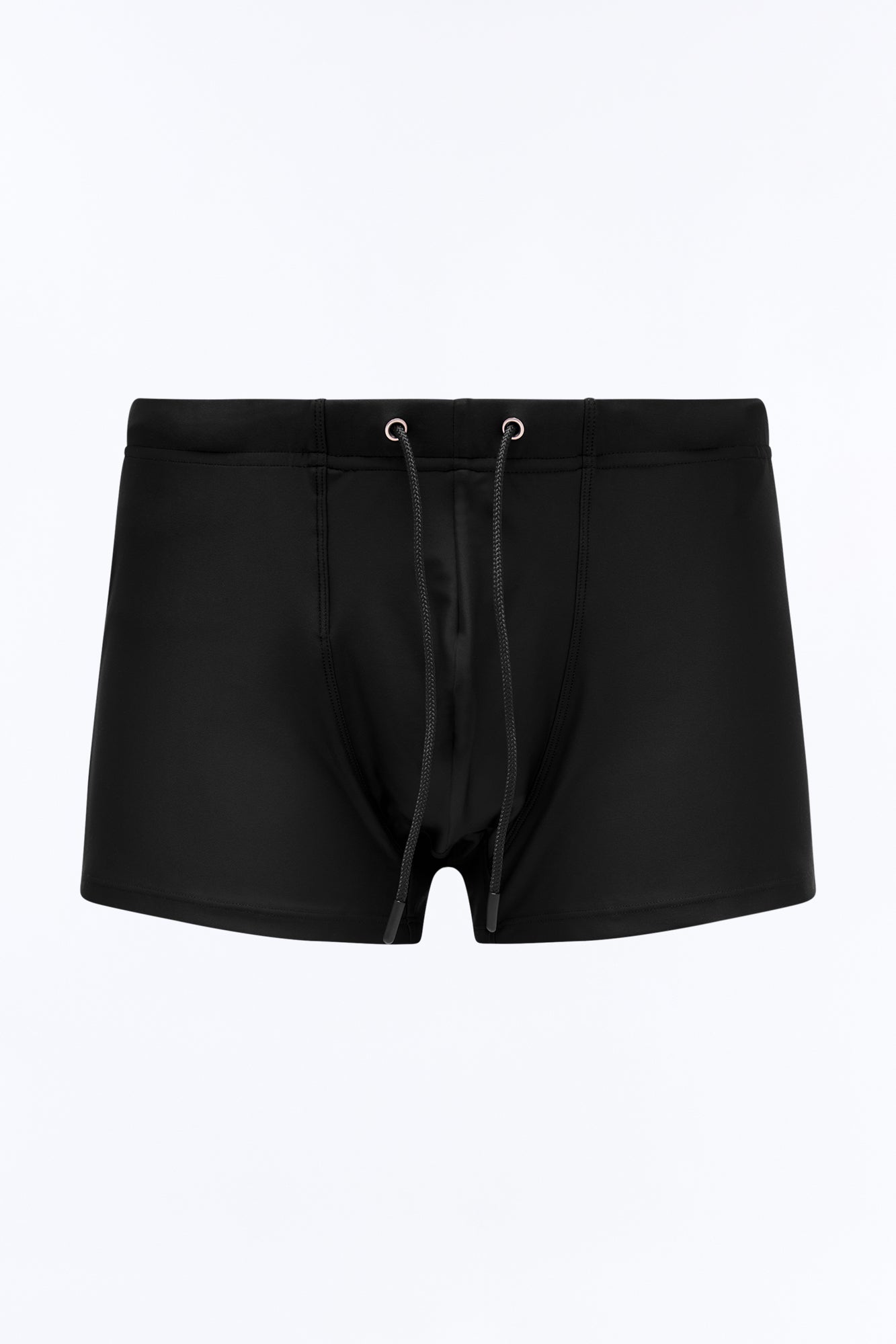 Boxy Fit Stretch Swim Brief - Black