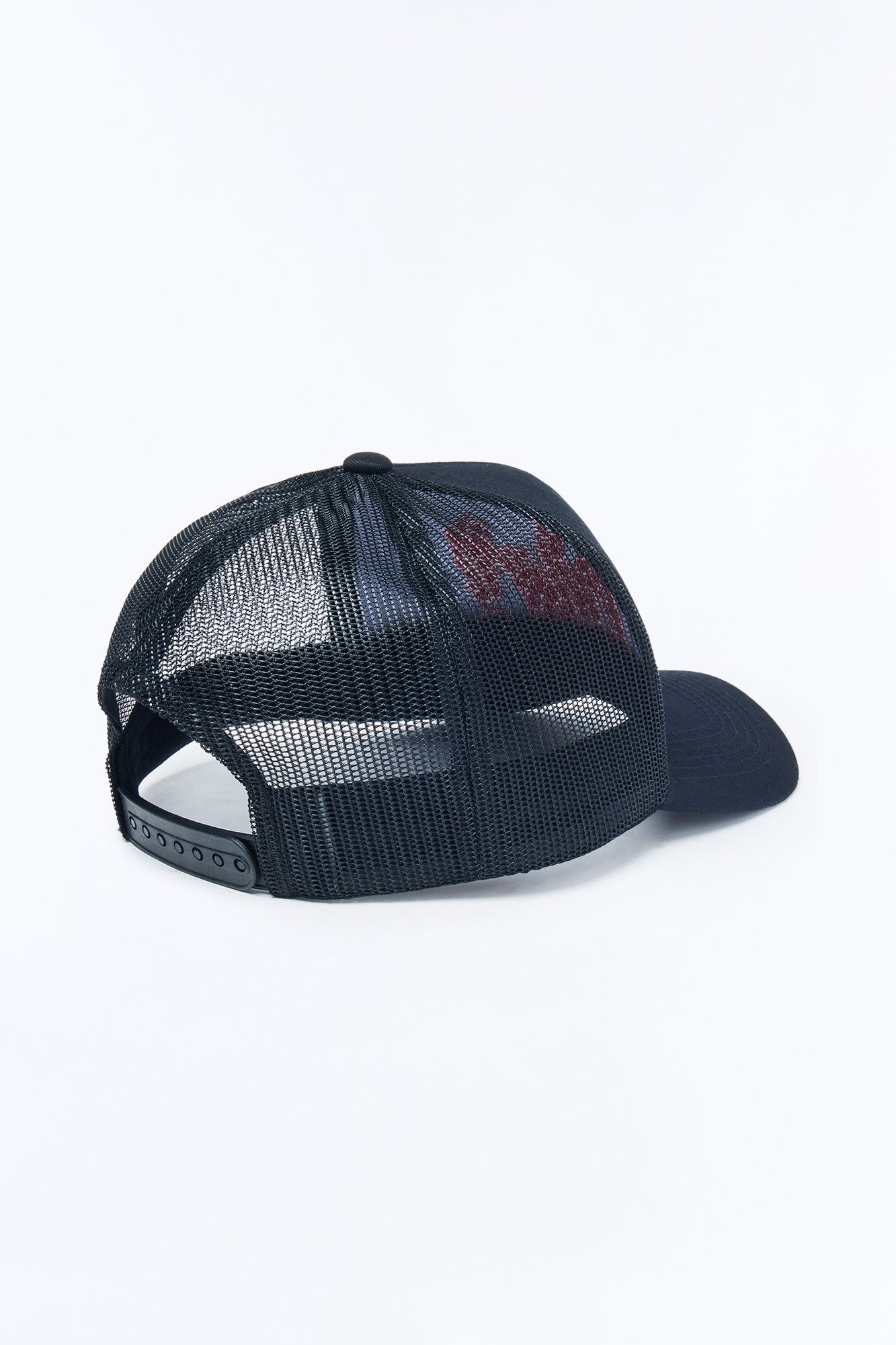 Smiling Ok Patch Snapback Trucker Hat - Black
