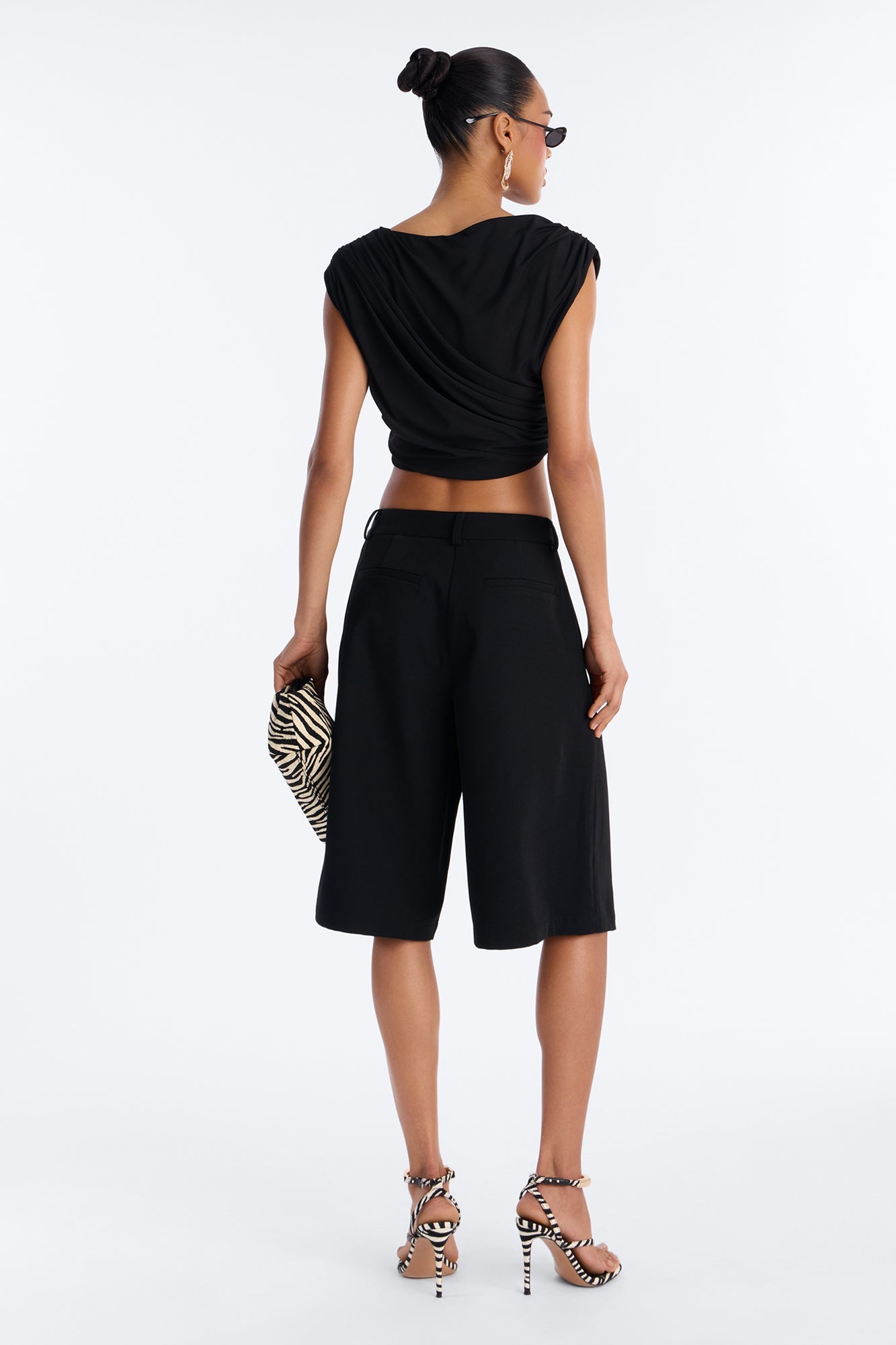 Effortless Muse Bermuda Short Set - Black