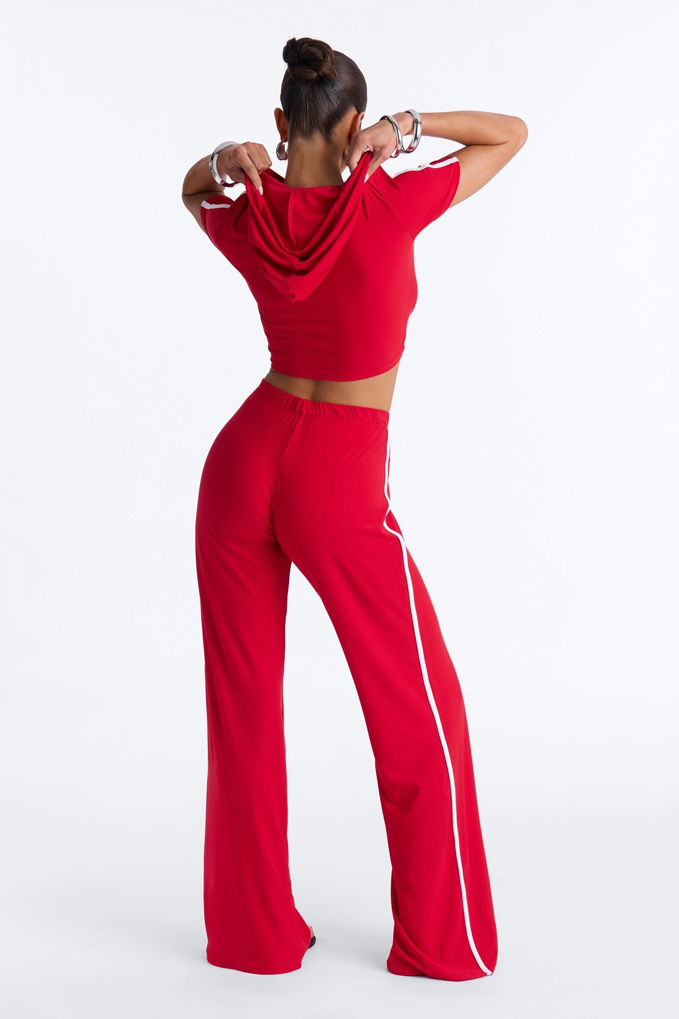 Courtside Crush Pant Set - Red