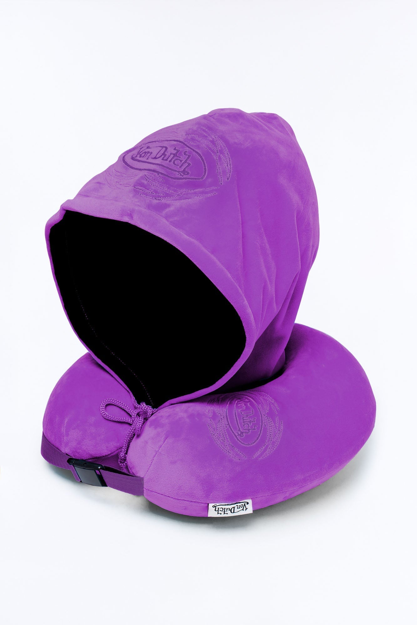 Von Dutch Hooded Neck Pillow - Purple
