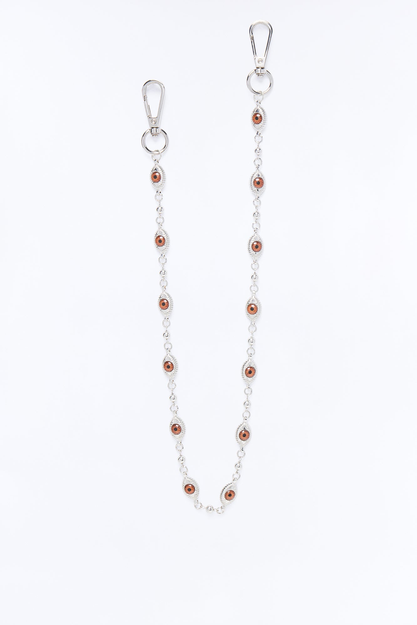 All-Seeing Eyeball Pant Chain - Silver