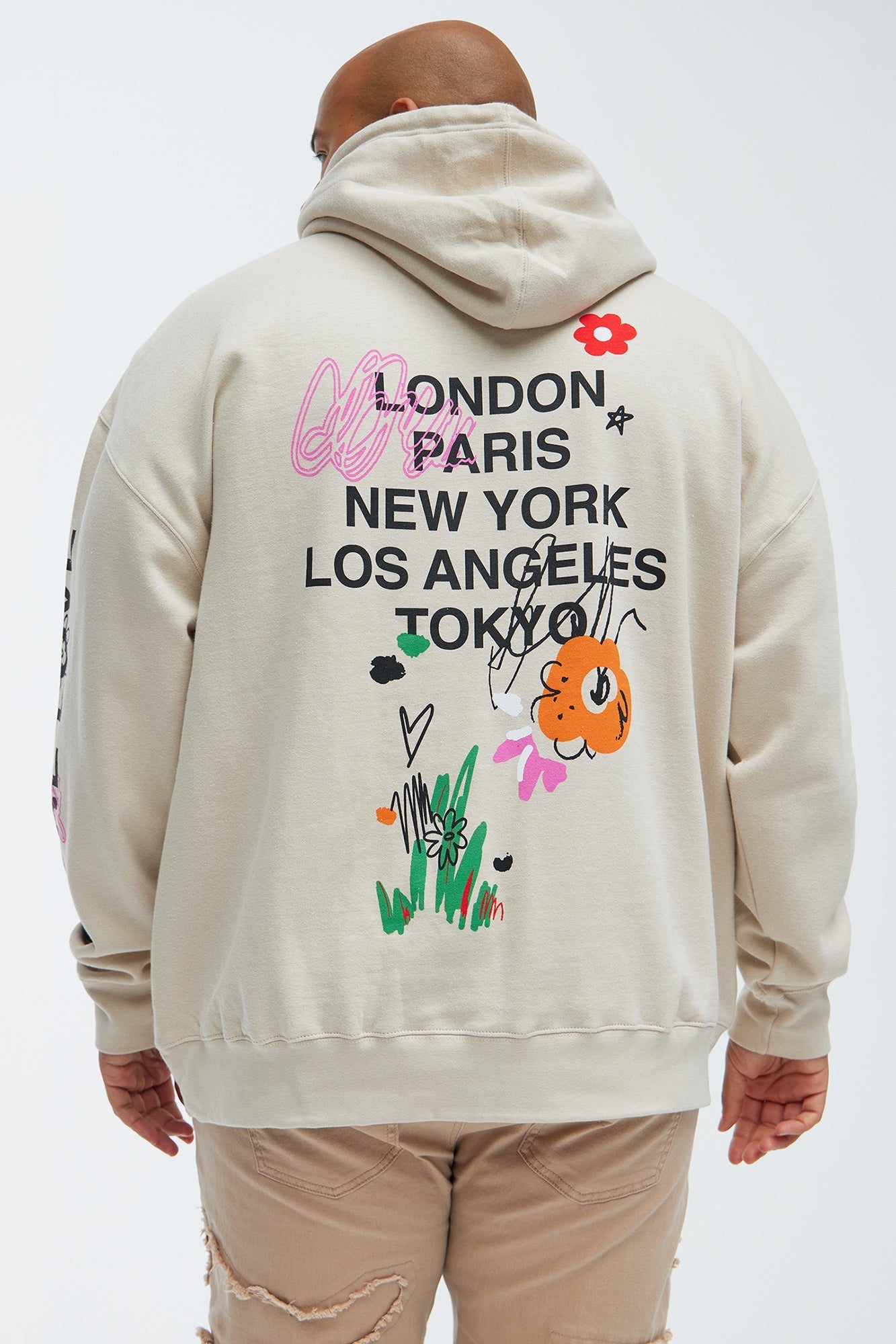 More Love Worldwide Hoodie - Sand