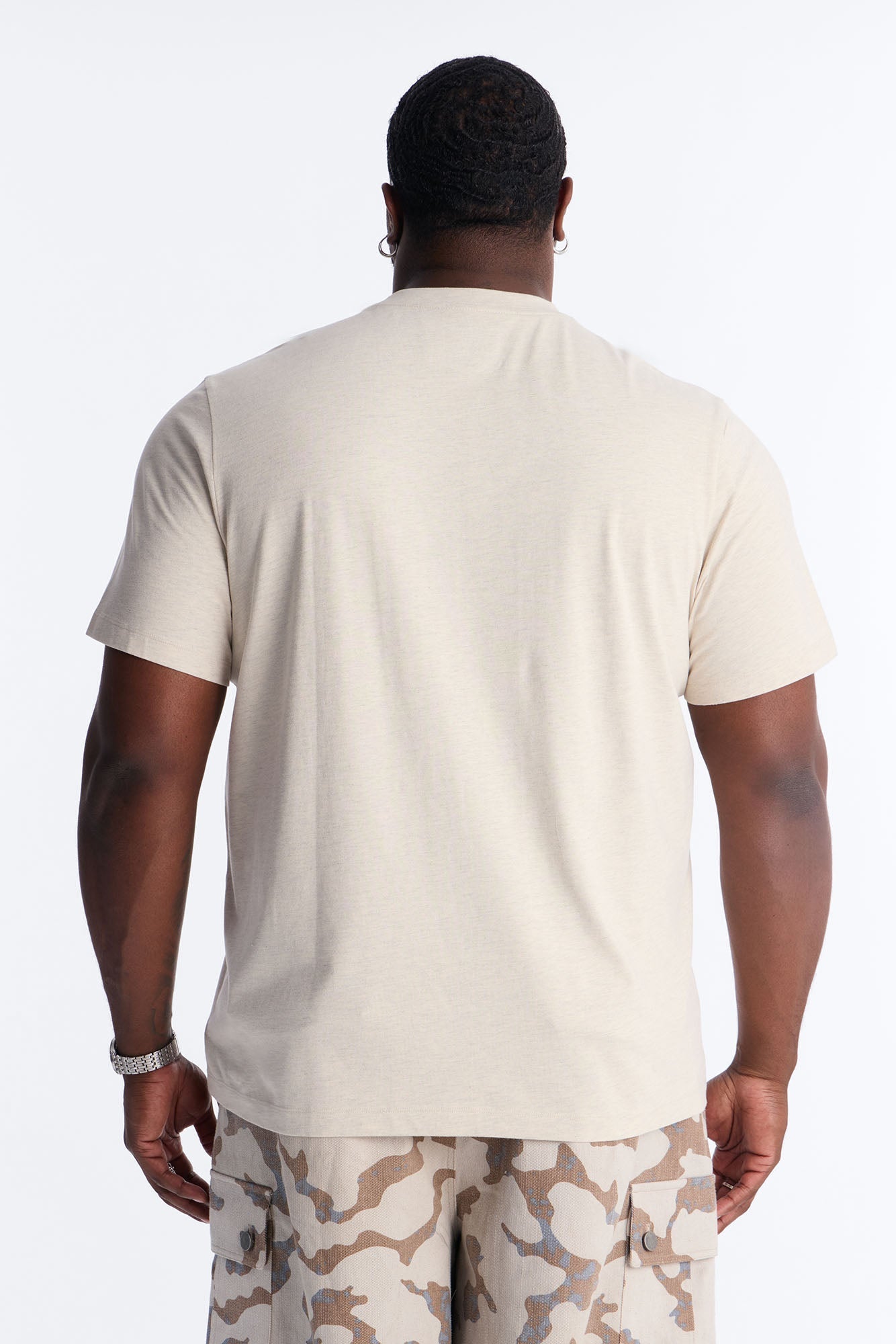 Essential Short Sleeve Crew Tee - Oatmeal