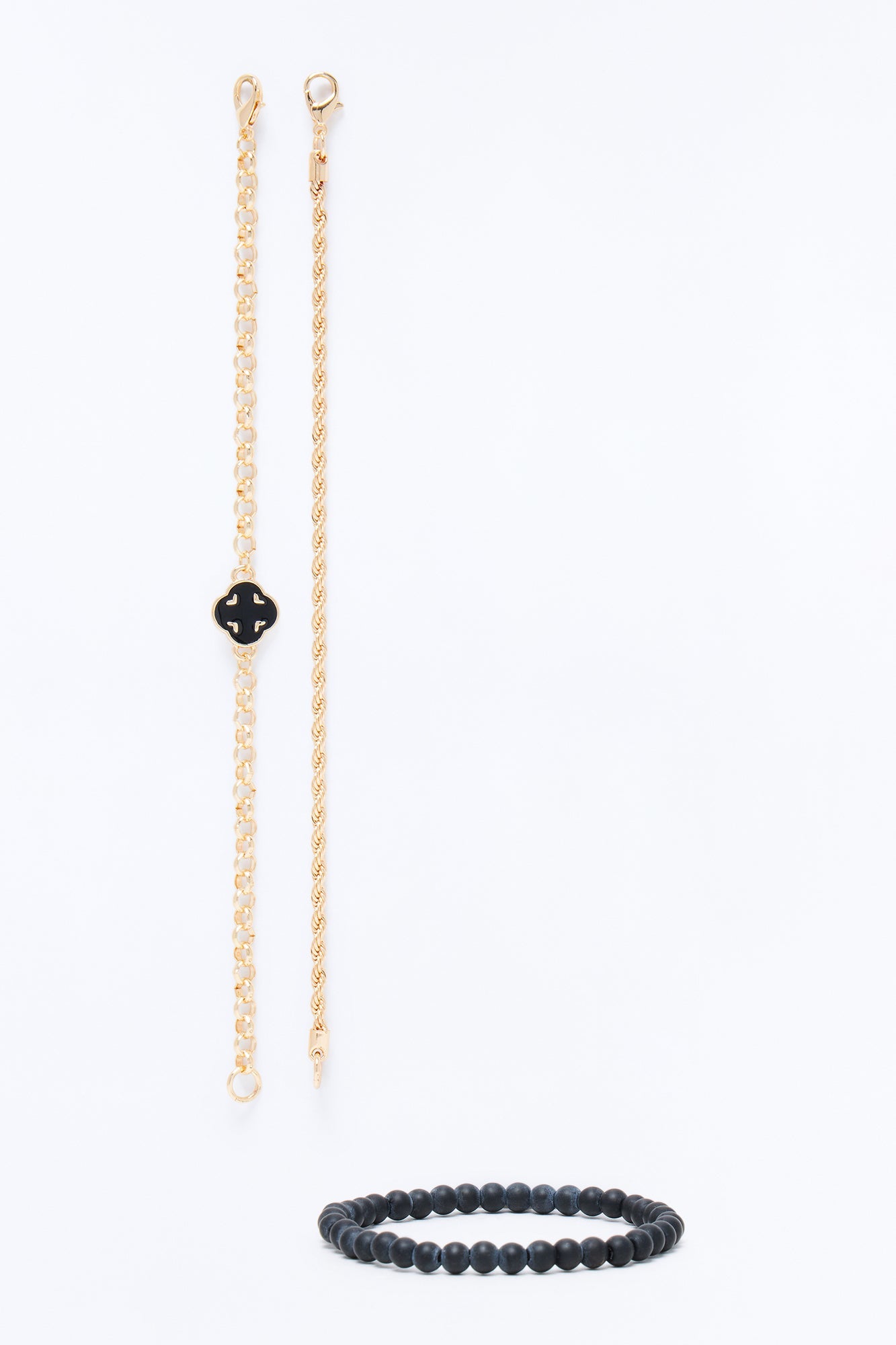 Long Overdue Bracelet Set - Gold