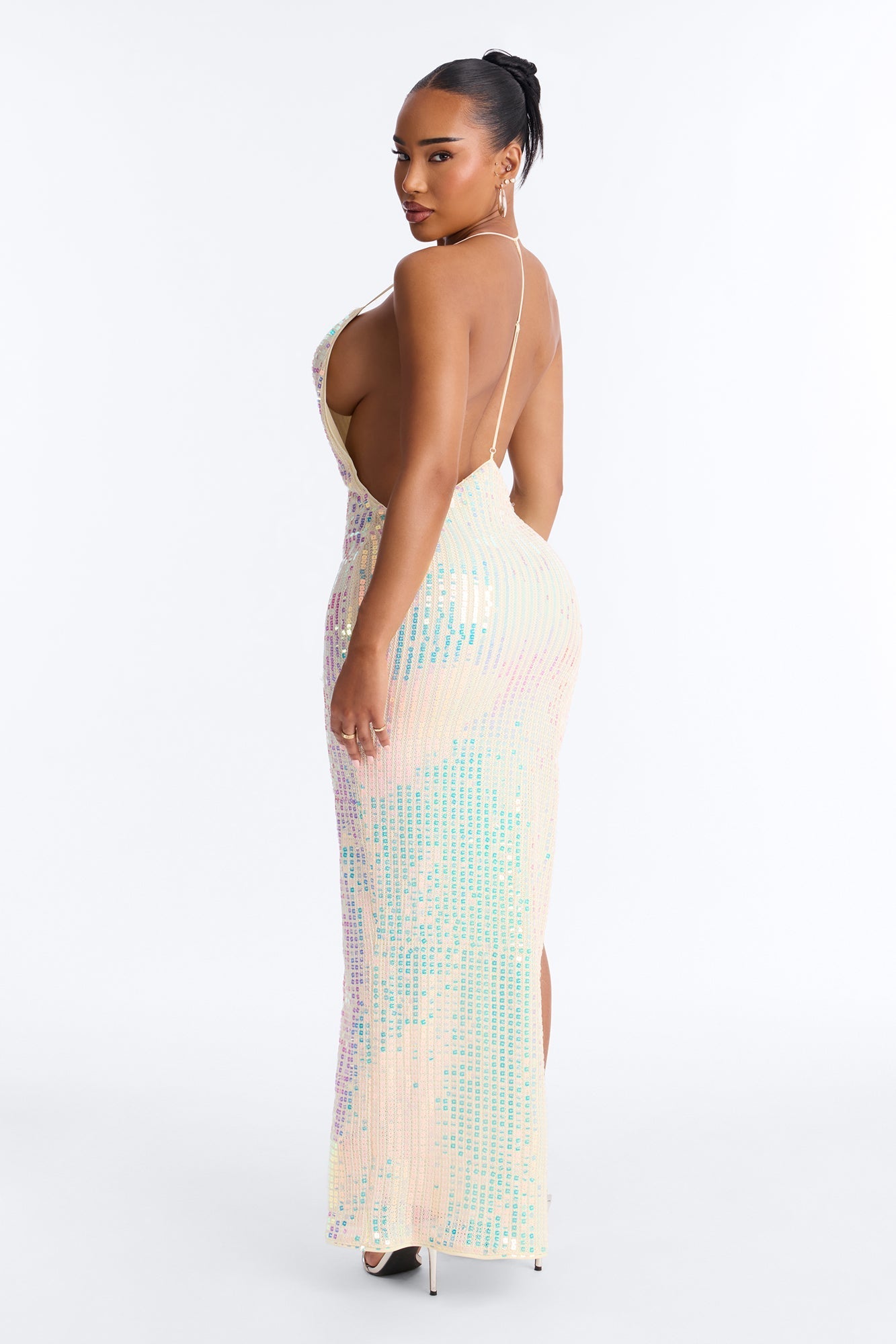 Island Stardust Crochet Maxi Dress - Cream NEWFASHIONEDGE