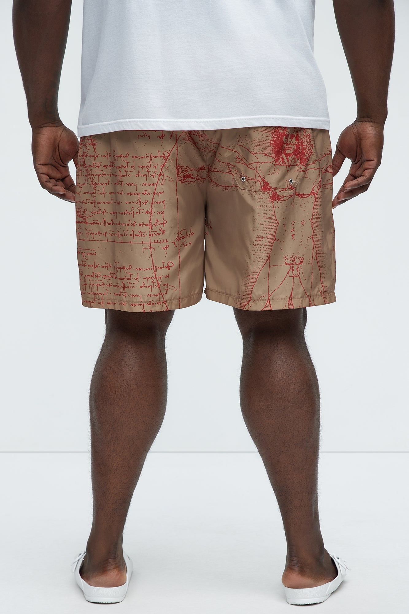 Da Vinci Museum Art Swim Mid Trunk - Multi Color