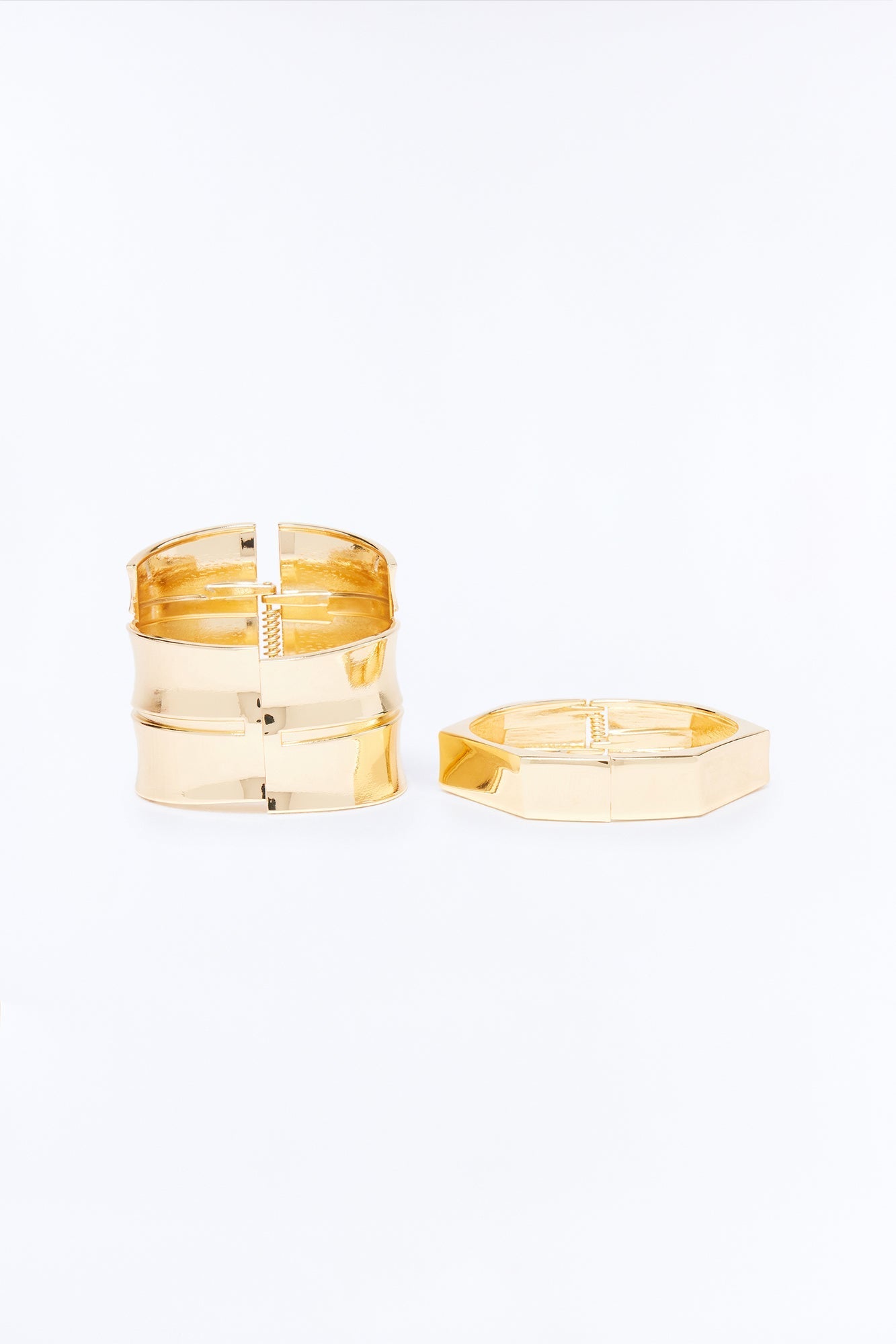 Up To Something 2 Piece Bracelet Set - Gold NEWFASHIONEDGE