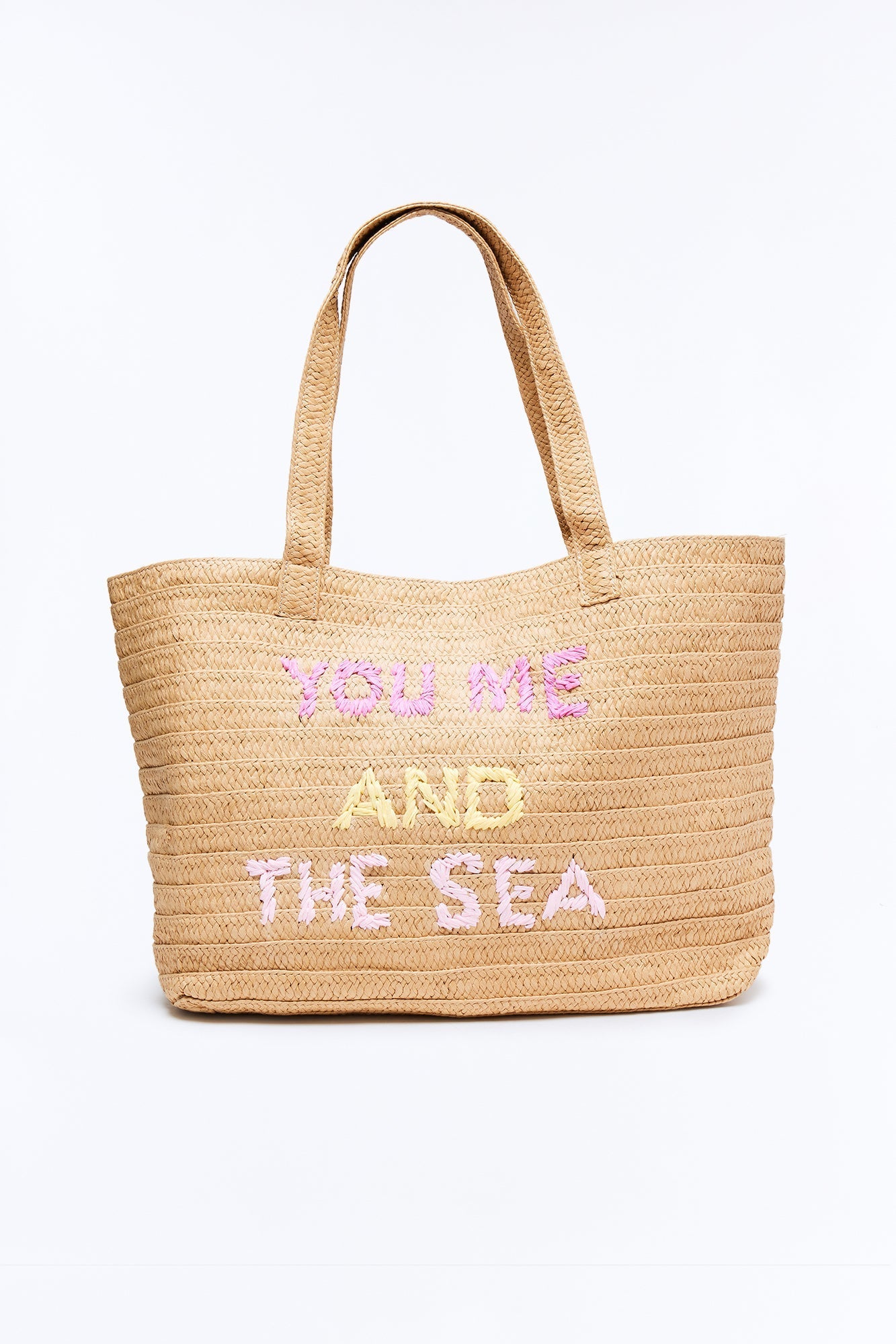 Me And The Sea Straw Tote - Natural