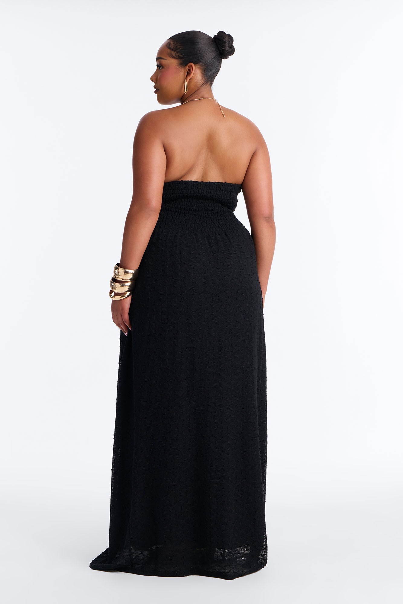 Caribbean Shores Maxi Dress - Black NEWFASHIONEDGE