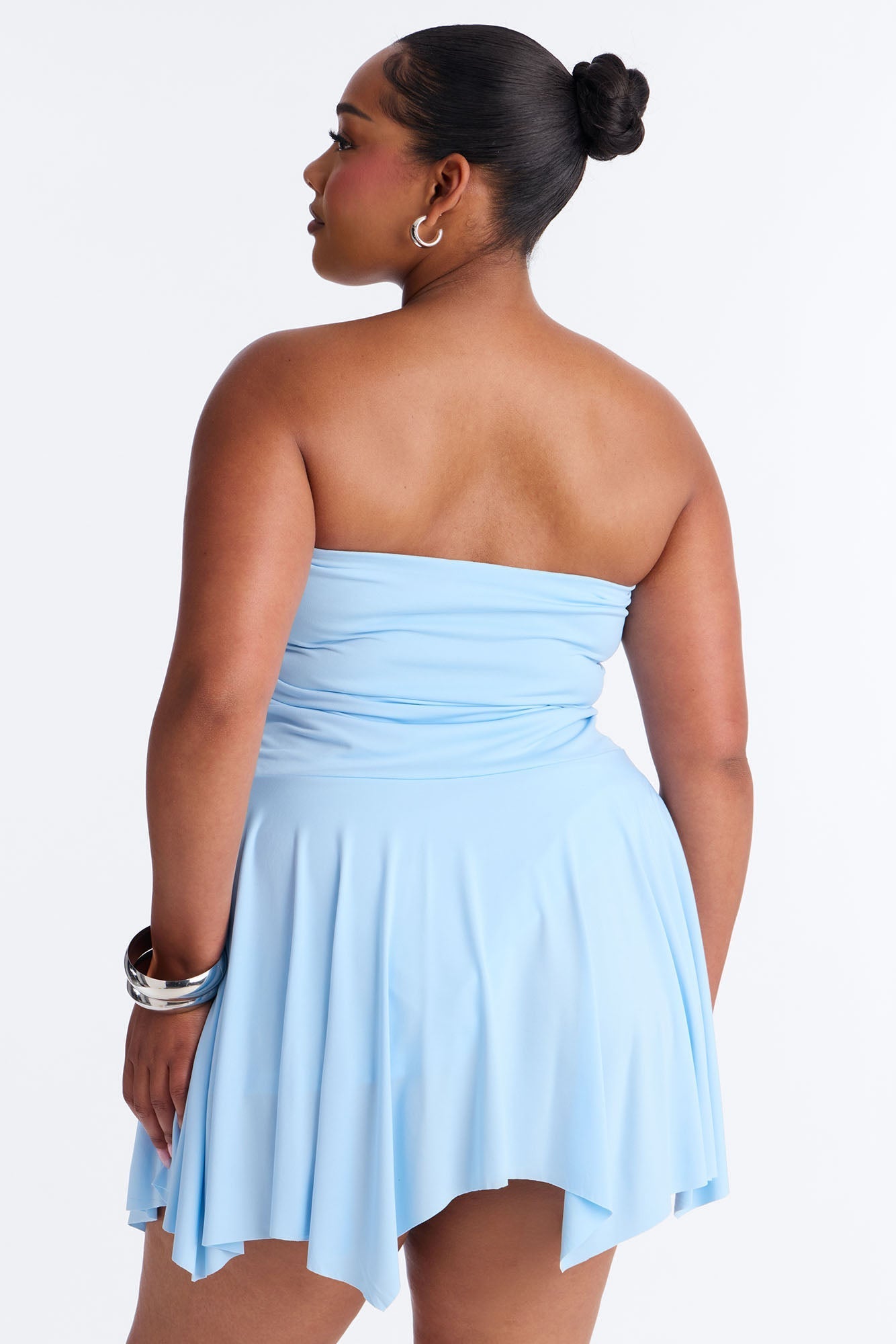 Mimi Strapless Micro Mini Dress - SkyBlue NEWFASHIONEDGE