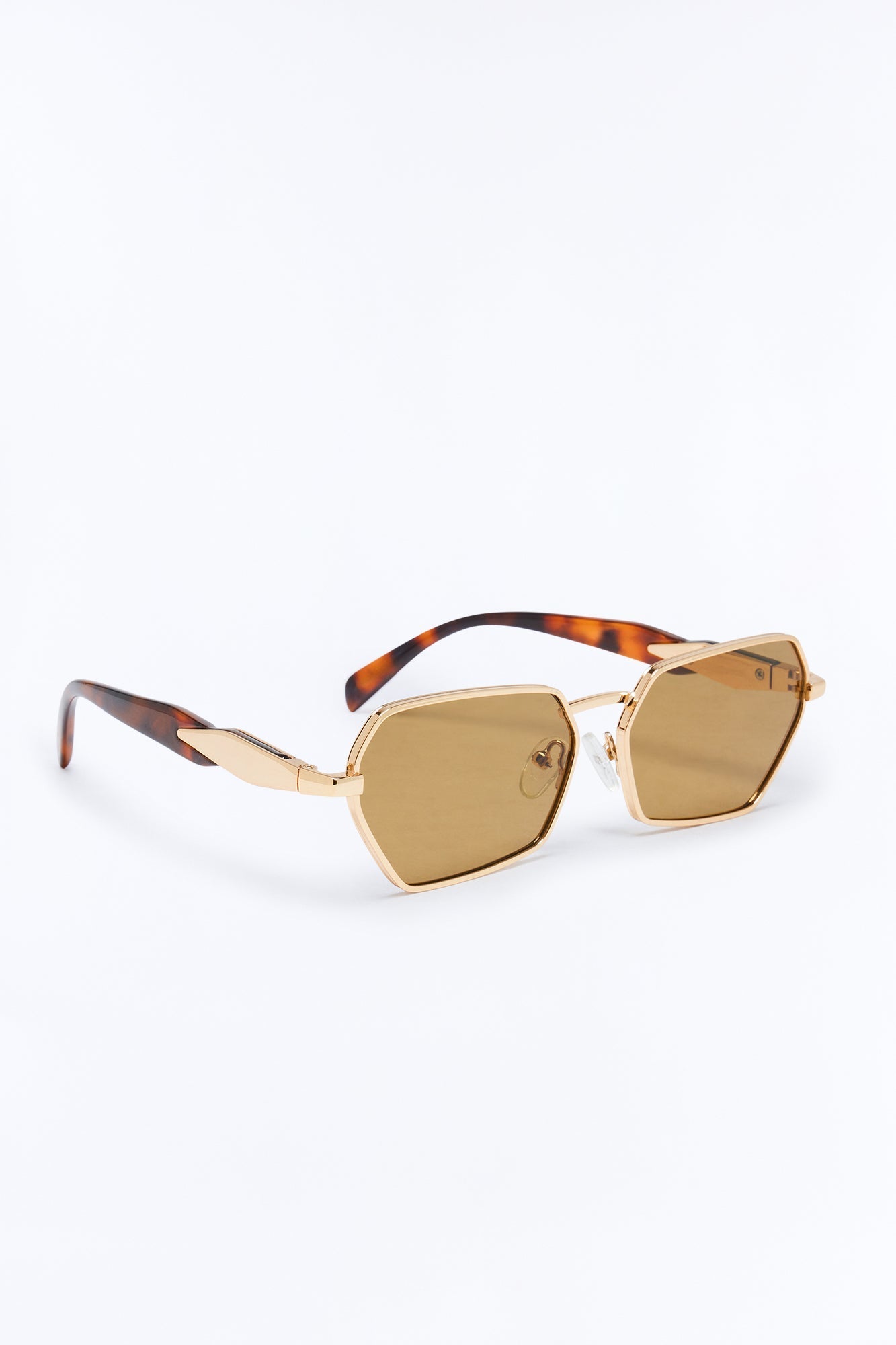 Abbot Kinney Blvd Sunglasses - Gold/Brown NEWFASHIONEDGE
