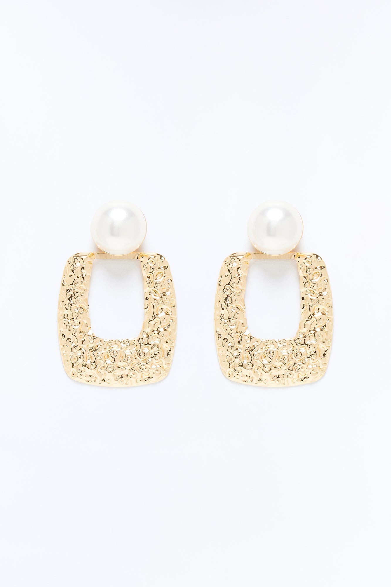 Knock The Pearls Drop Earrings - Gold NEWFASHIONEDGE