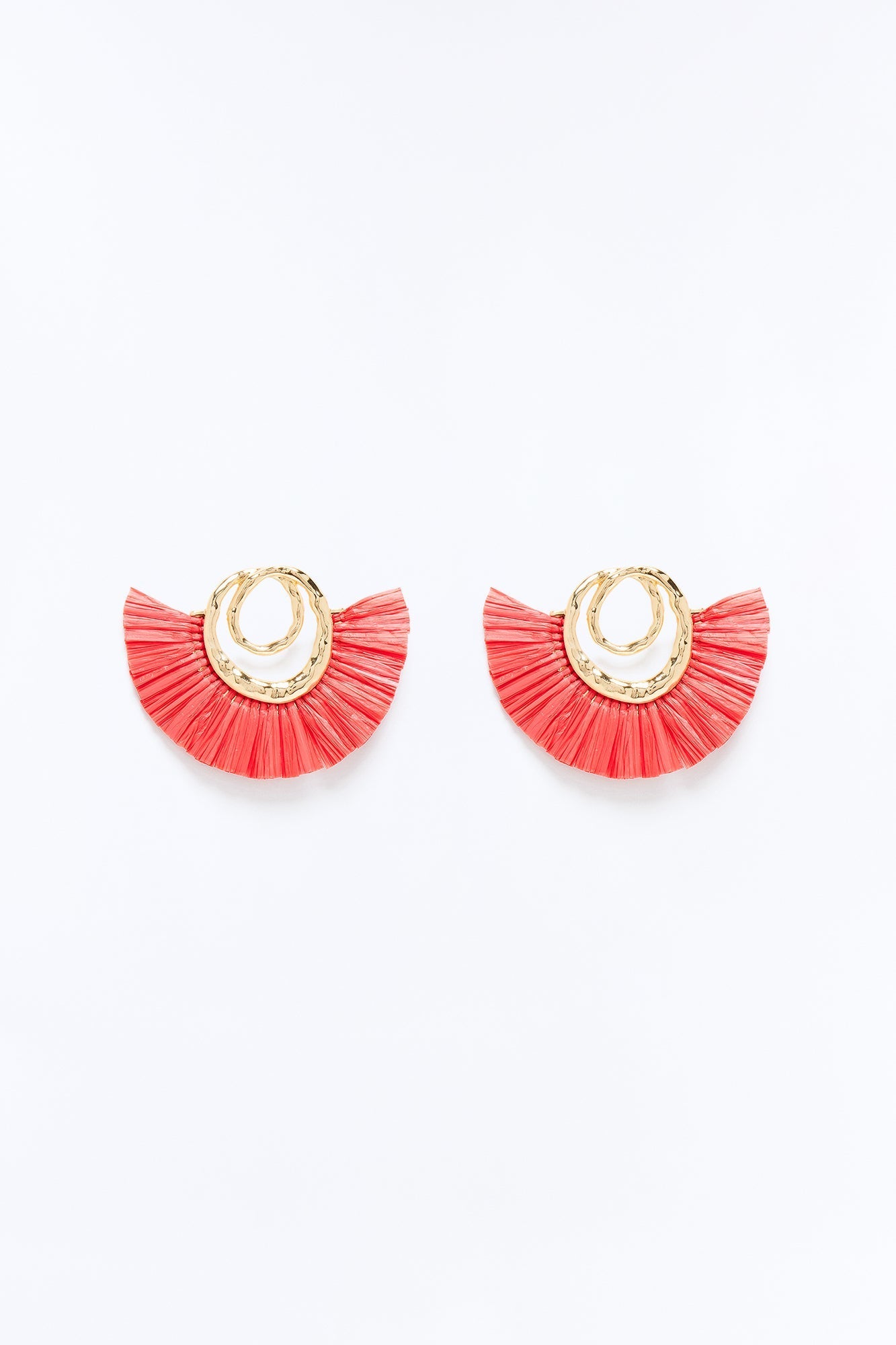 Island Sway Earrings - Gold/Pink NEWFASHIONEDGE